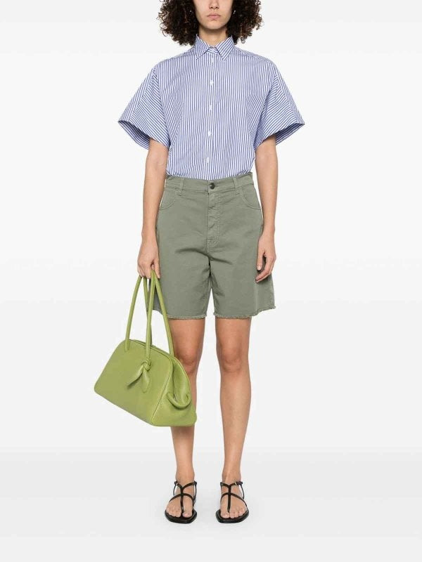 Camicia Regular in Cotone a Righe