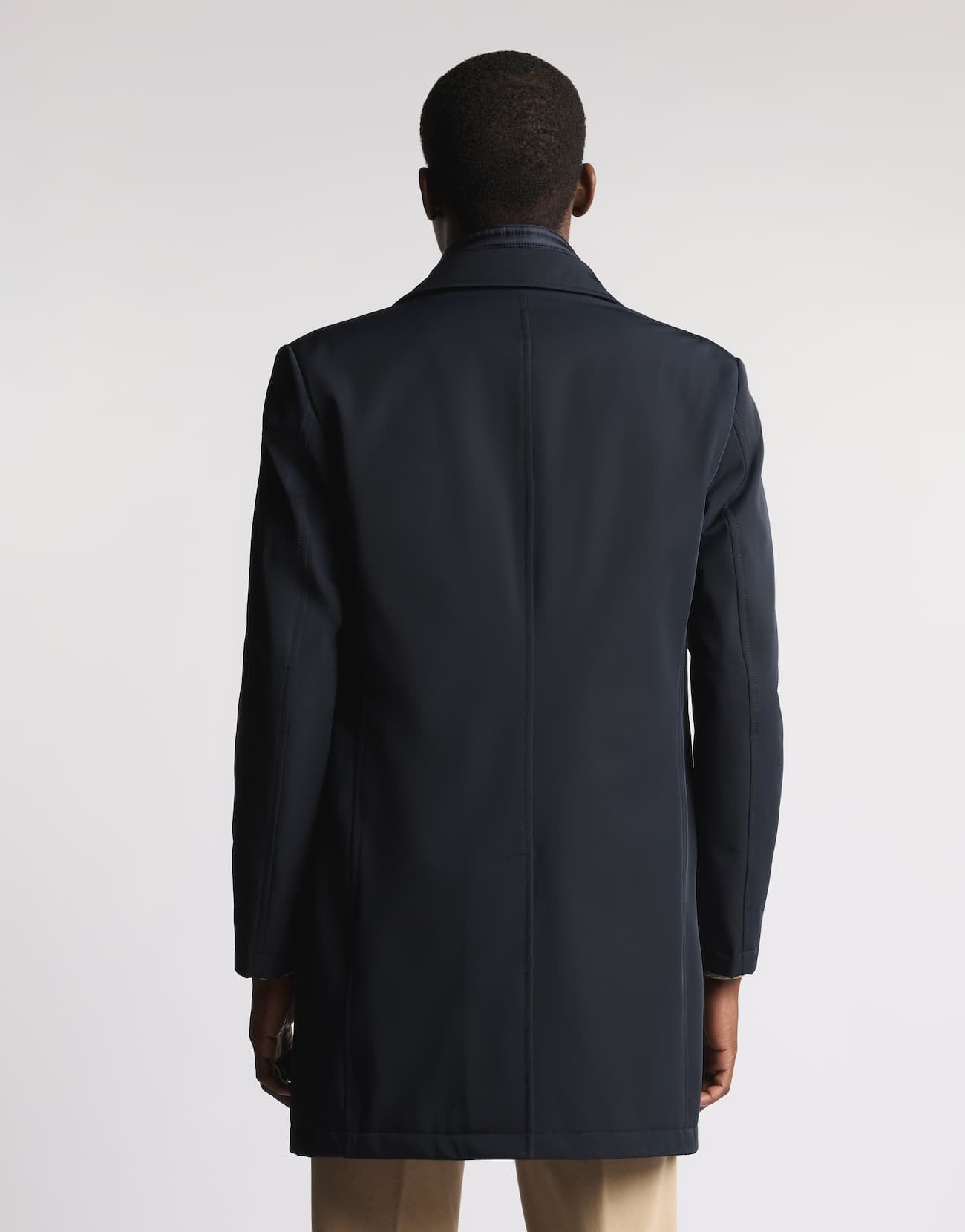Double Coat in Gabardine Stretch<BR/> NAM5351168STOA U807 FAY