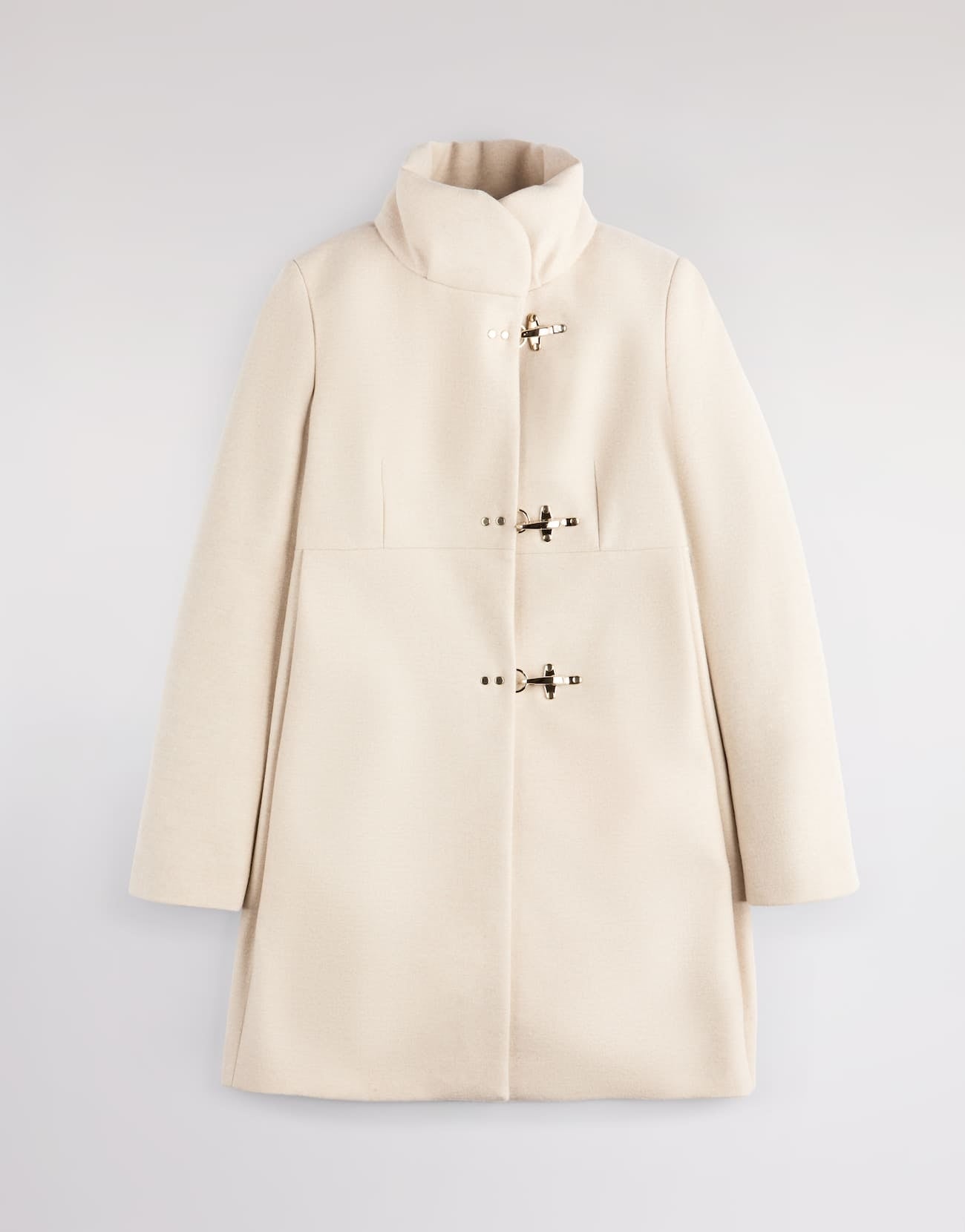 Romantic Coat in Panno di Lana Mélange<BR/> NAW5051Y050XMY C002 FAY