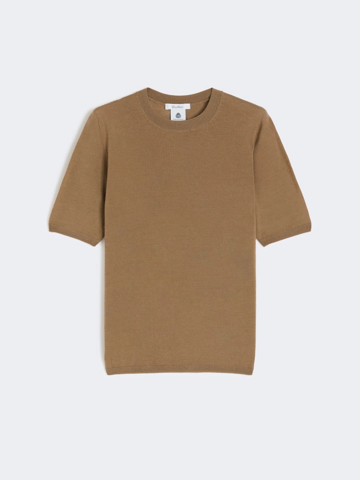 Maglia basic in lana - Nocciola<BR/> GERICO 004 MAX MARA