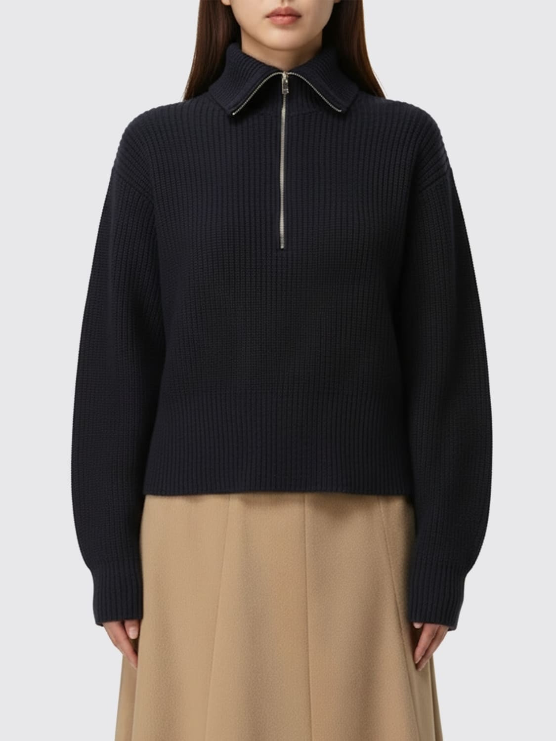 Maglia in lana e cachemire con zip NADAR 003 MAX MARA