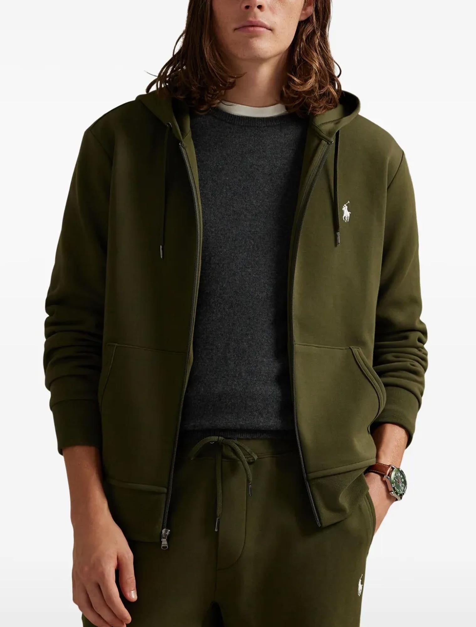 Felpa in misto cotone con cappuccio 710881517 099 RALPH LAUREN