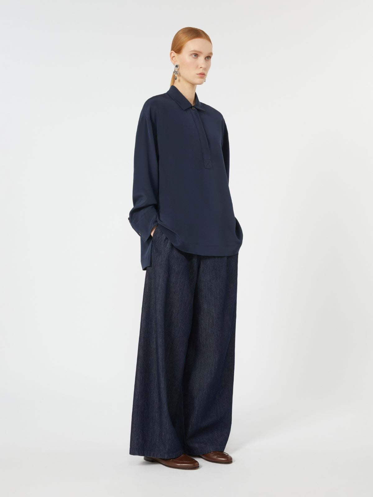 Pantalone in denim lavato<BR/> LUIS 001 S MAX MARA