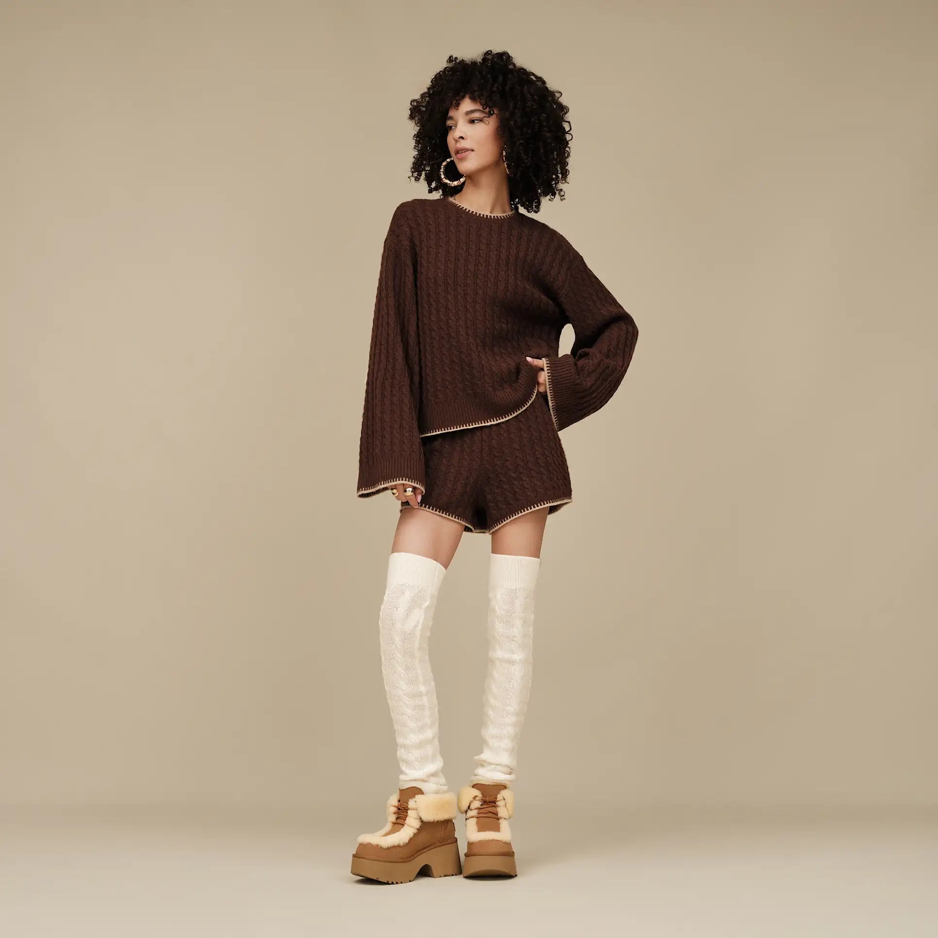 Donna Stivali Classic Esmee Lace Up 1171532 CHE UGG