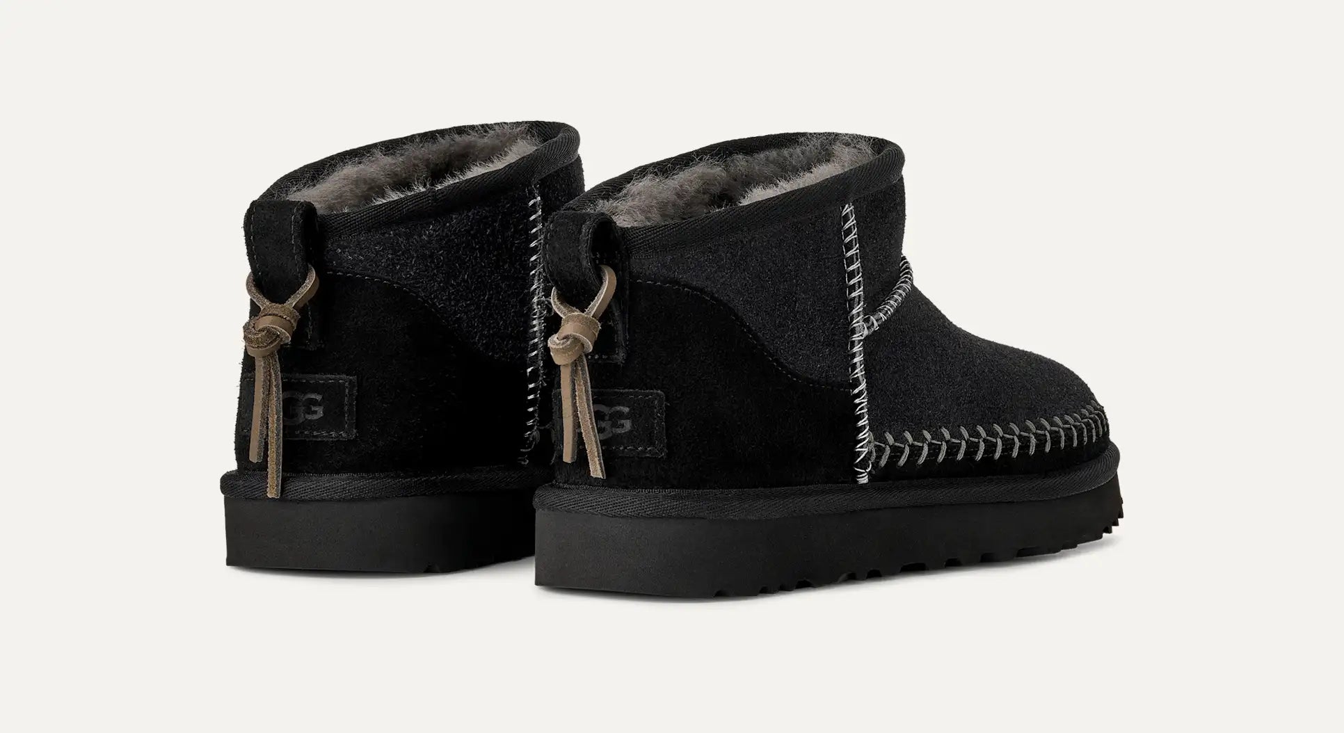 Donna Stivali Classic Ultra Mini Biarritz<BR/> 1171538 BLK UGG