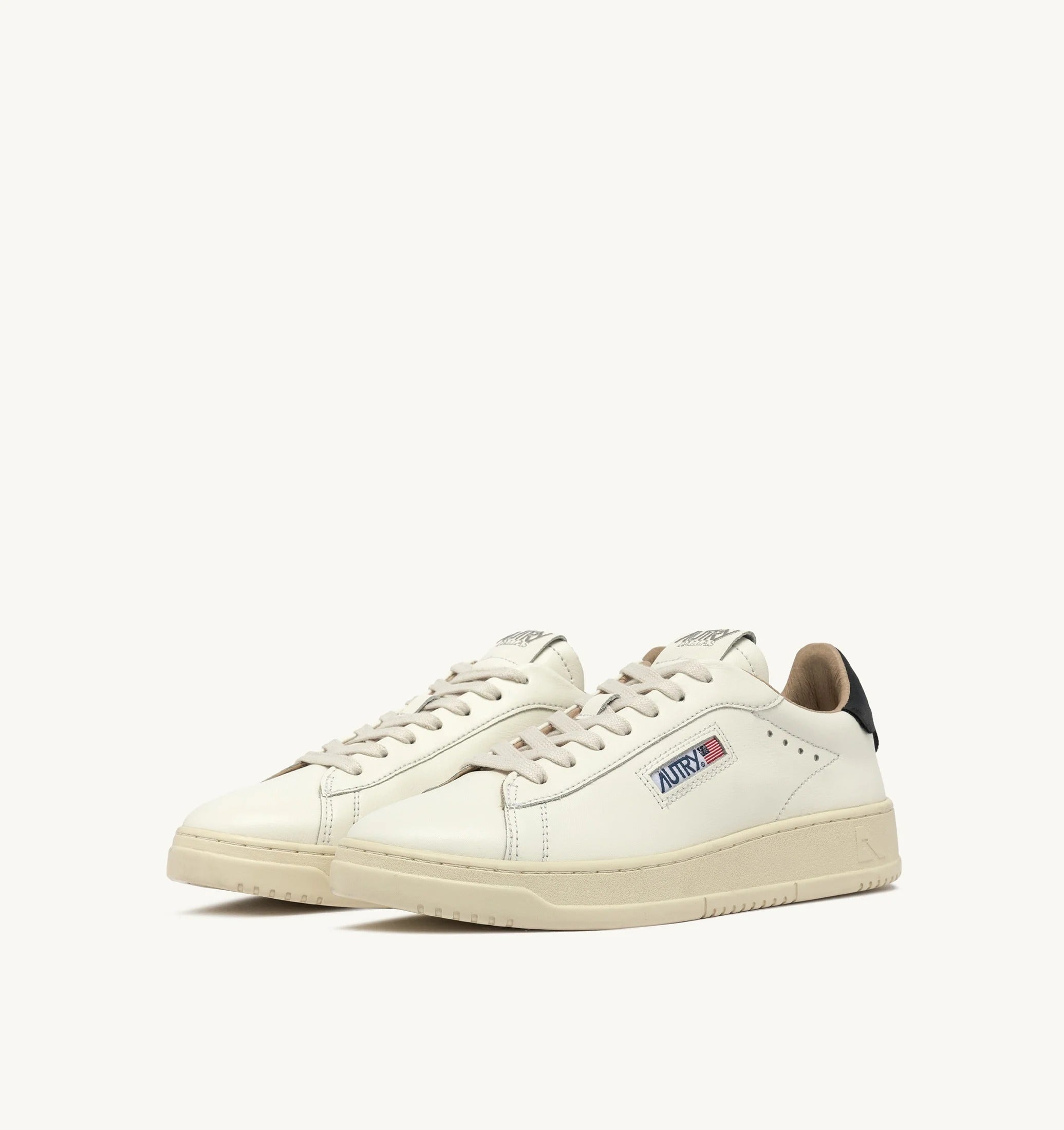 AUTRY SNEAKERS<BR/>SNEAKERS DALLAS LOW IN PELLE BIANCA E SPACE ADLM MR04 AUTRY ACTION SHOES