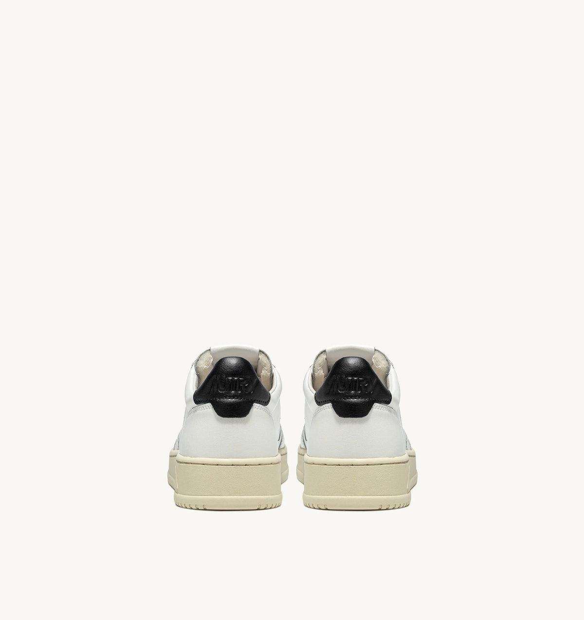 AUTRY SNEAKERS<BR/>SNEAKERS MEDALIST LOW IN PELLE BIANCA E NERA AULM LL22 AUTRY ACTION SHOES