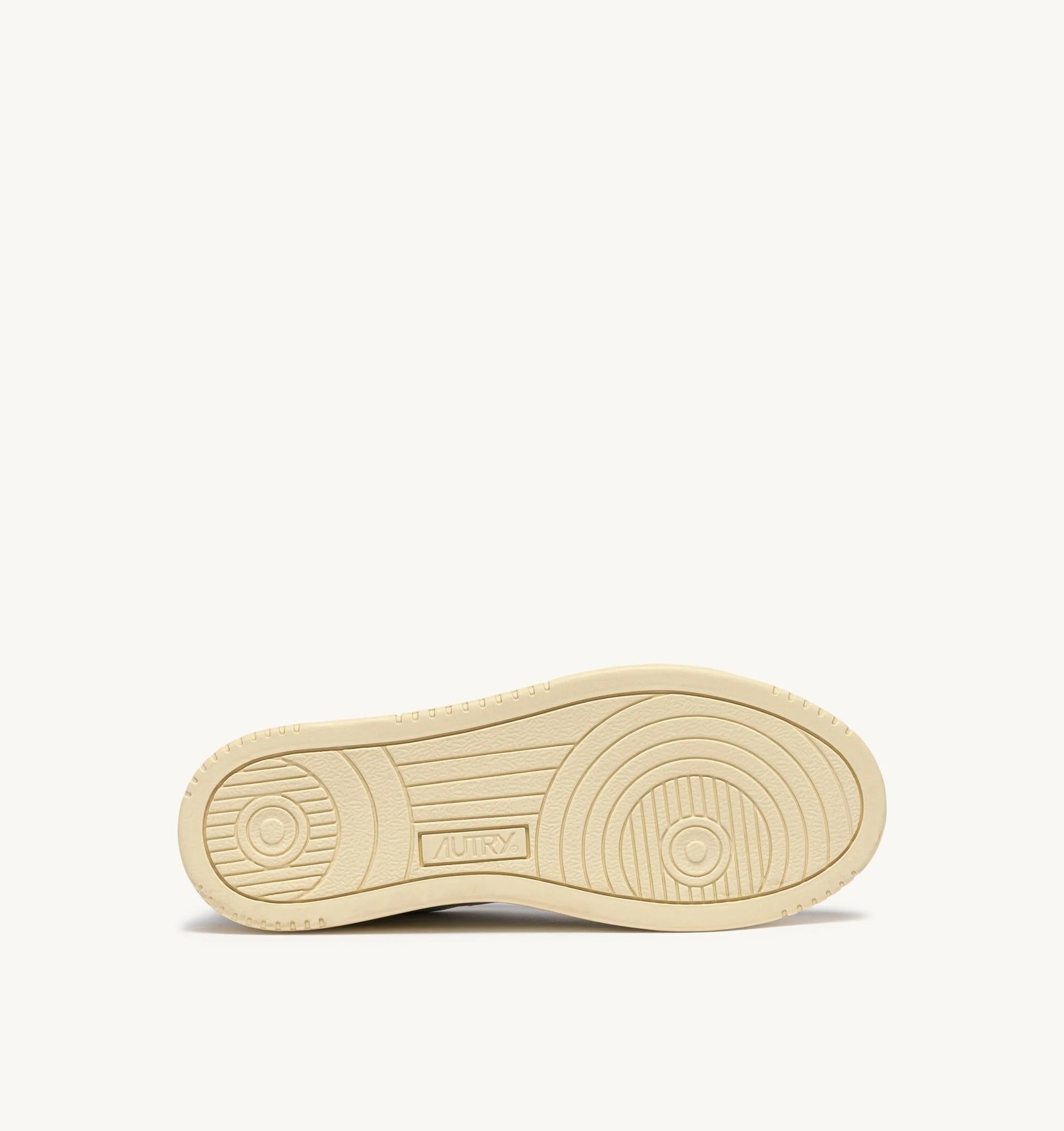 AUTRY SNEAKERS<BR/>SNEAKERS MEDALIST LOW IN PELLE BIANCA E CHOCOLATE AULM LL28 AUTRY ACTION SHOES