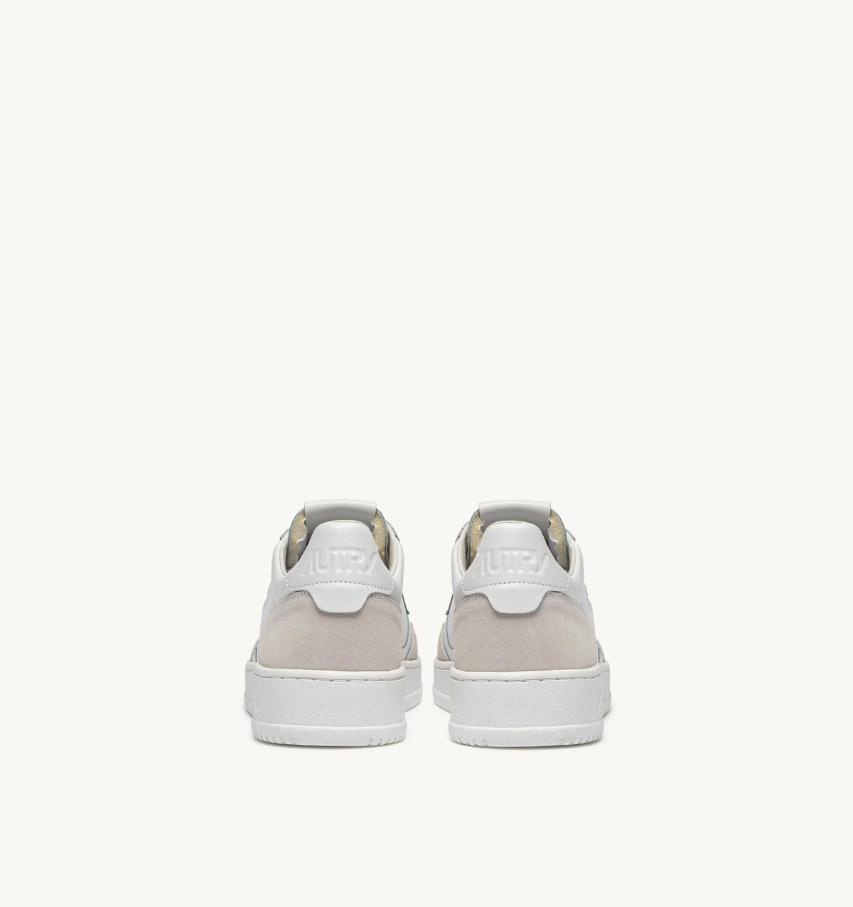 AUTRY SNEAKERS<BR/>SNEAKERS MEDALIST LOW IN SUEDE E PELLE BIANCA AULW LS30 AUTRY ACTION SHOES
