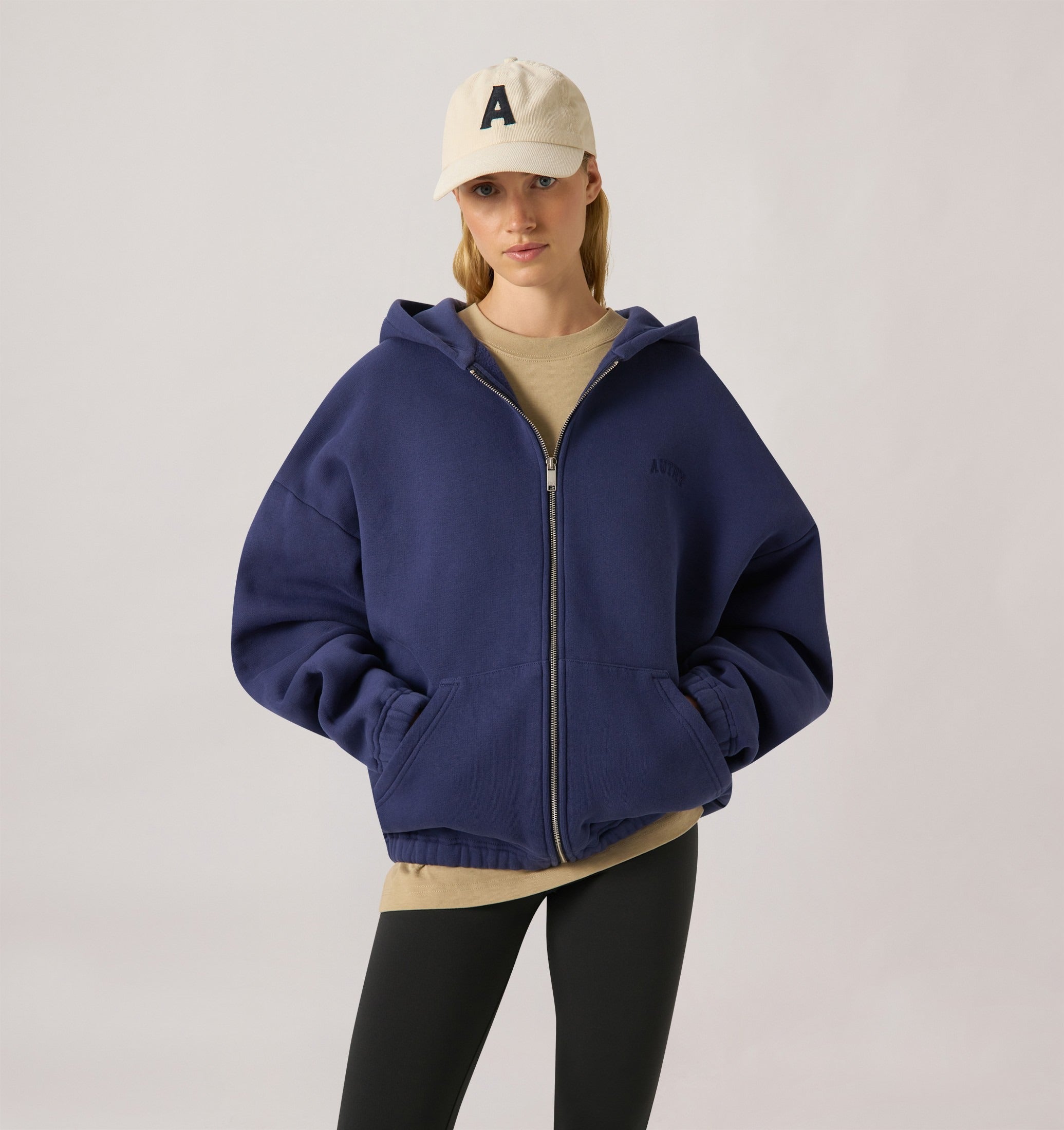 AUTRY ABBIGLIAMENTO<BR/>FELPA CON ZIP UNISEX HIPX 121T AUTRY ACTION SHOES