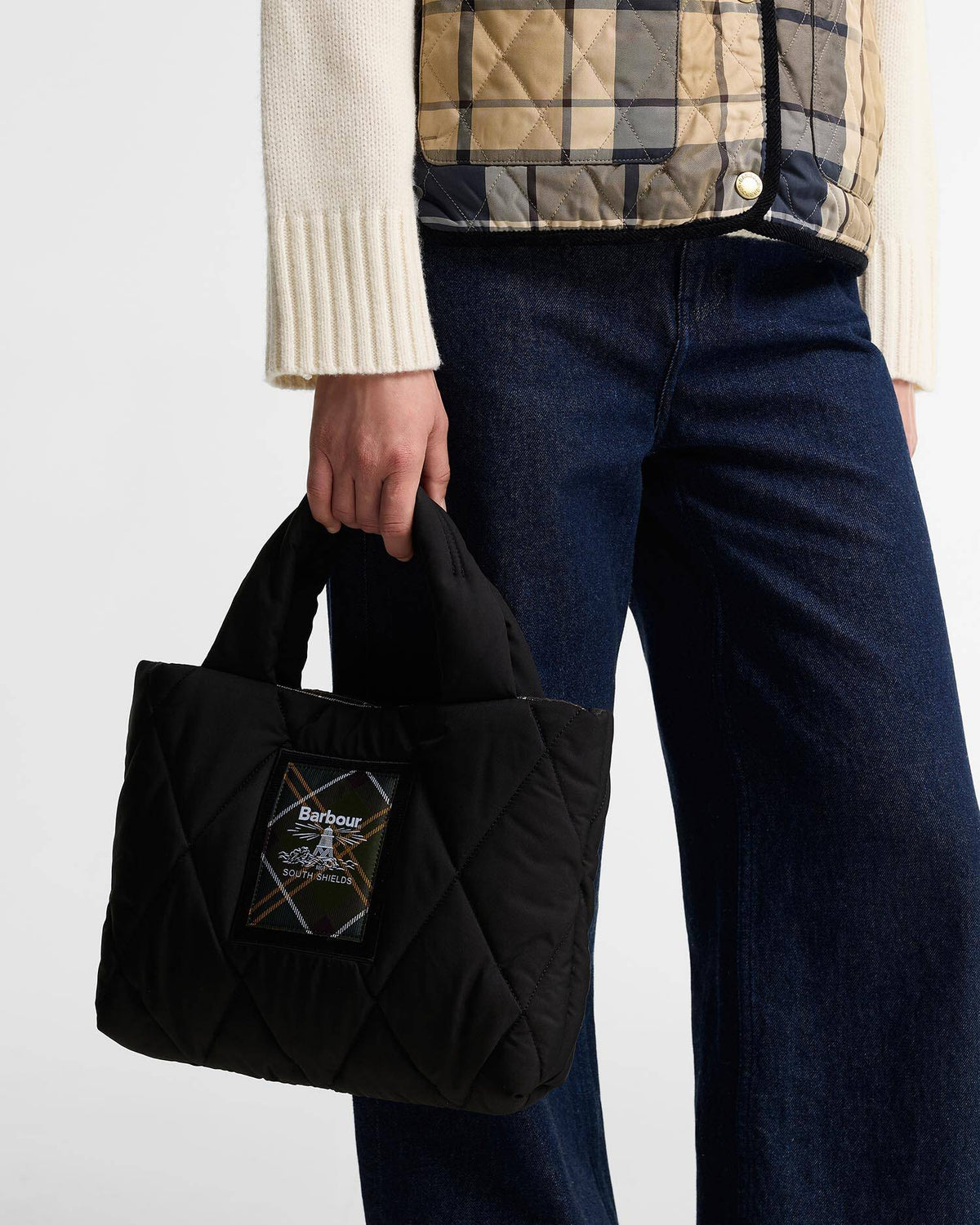 Mini borsa tote trapuntata Connie LBA0551 BK31 BARBOUR