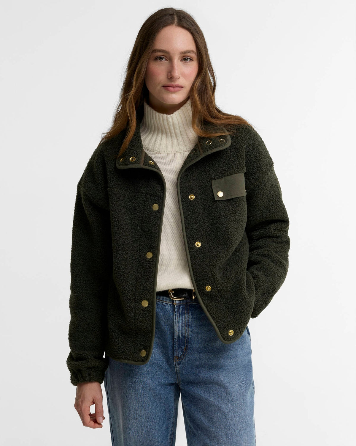 Giubbino in Pile Mabel LFL0095 OL71 BARBOUR