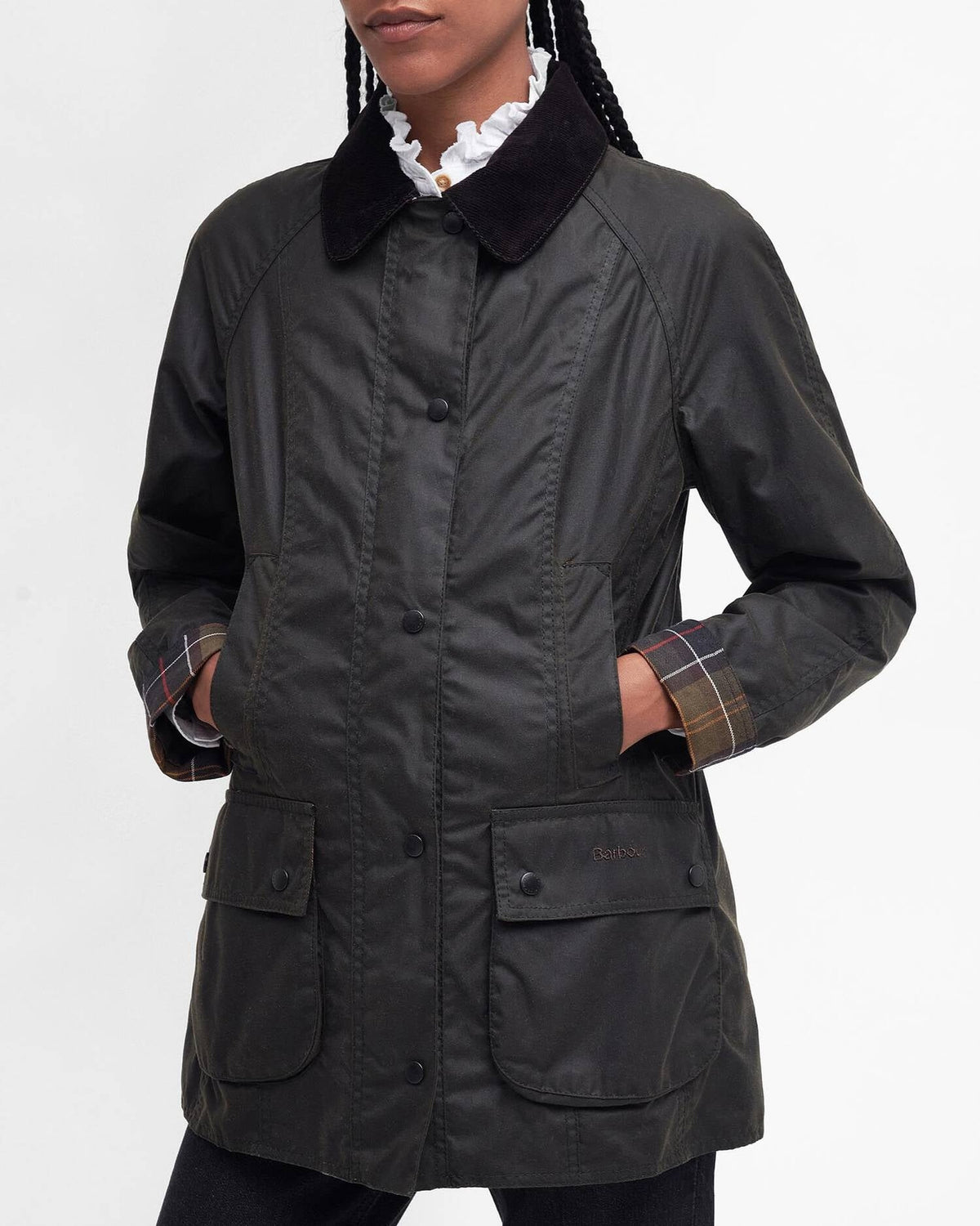 Giacca donna in cotone cerato Beadnell LWX0668 OL71 BARBOUR