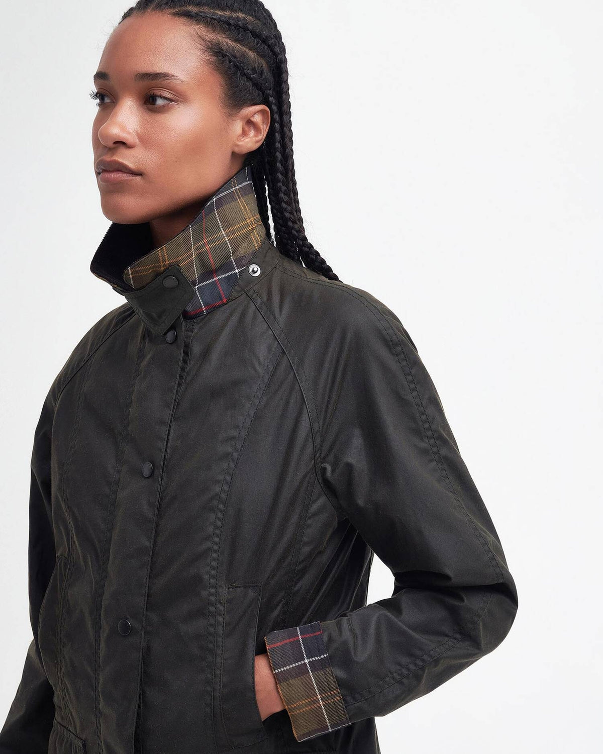 Giacca donna in cotone cerato Beadnell LWX0668 OL71 BARBOUR