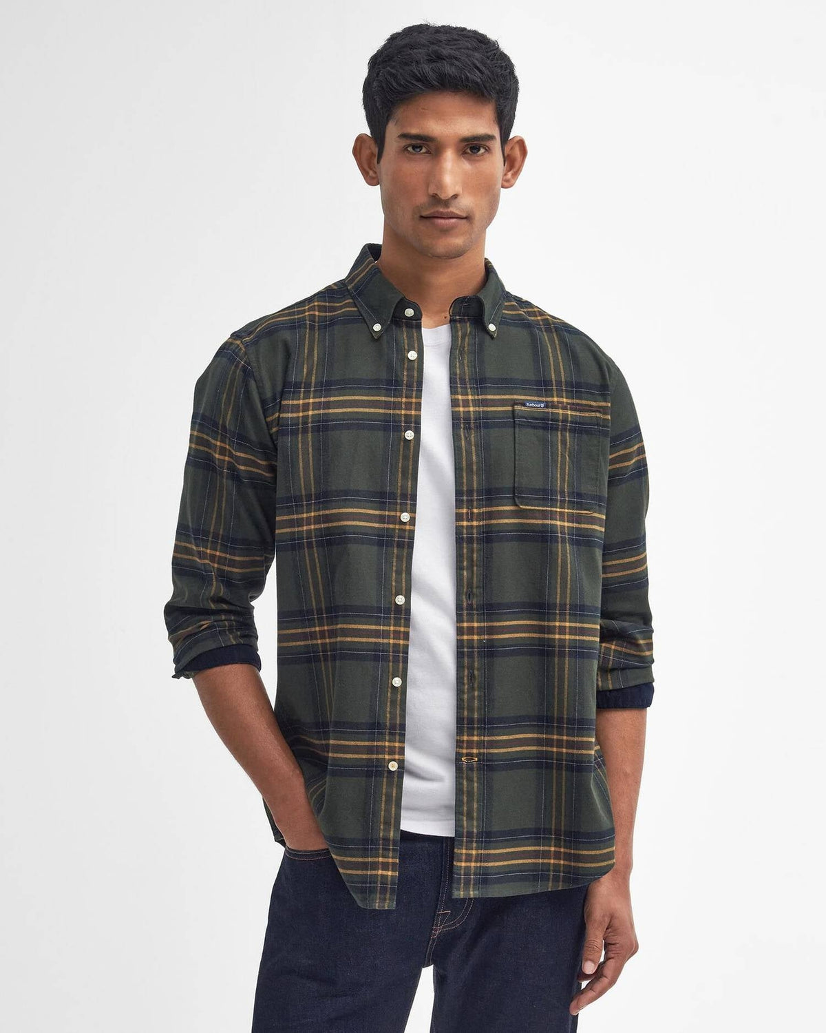Camicia Portdown in cotone Barbour MSH5035 OL51 BARBOUR