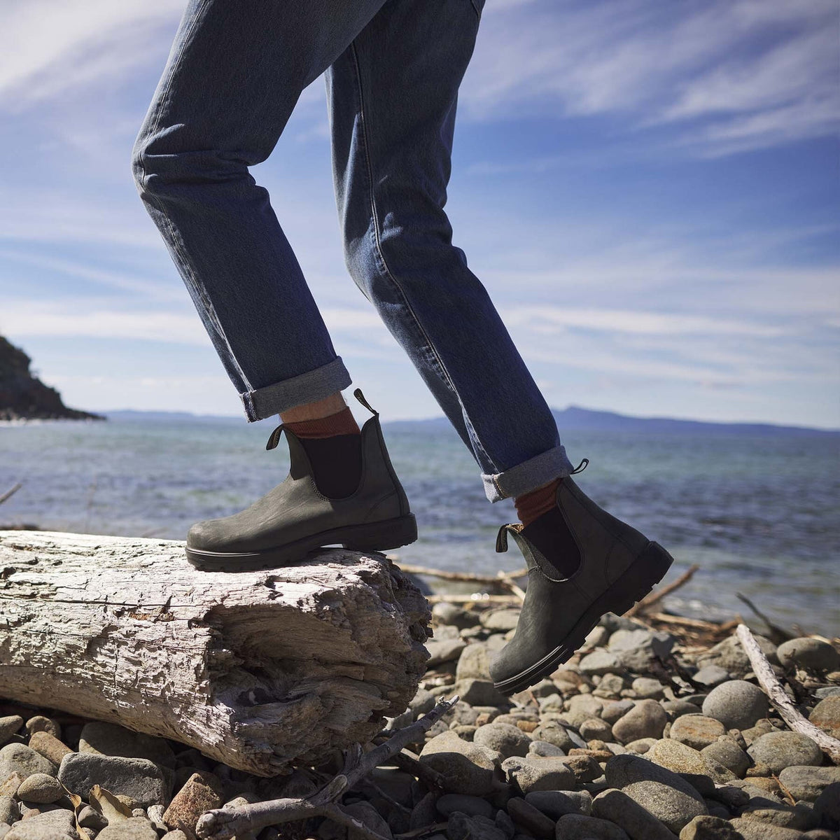 Blundstone CHELSEA BOOTS - RUSTIC BLACK 262 587 BLUNDSTONE