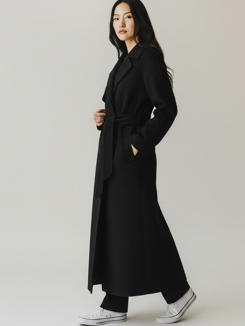 Cappotto SIRI Chiarulli in puro Cachemire SIRI NERO CHIARULLI