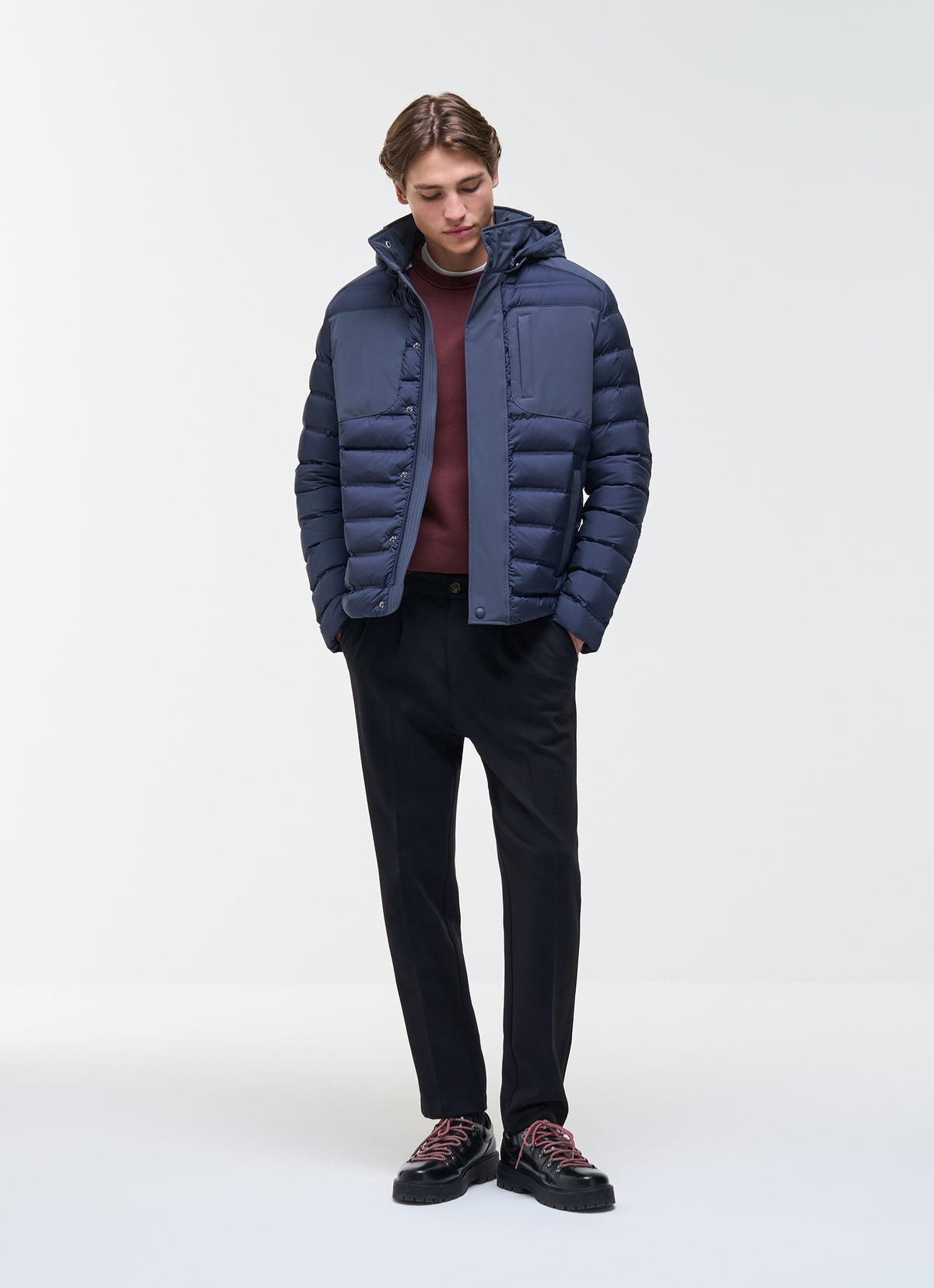 Piumino con tasche stretch 12000099 68 COLMAR