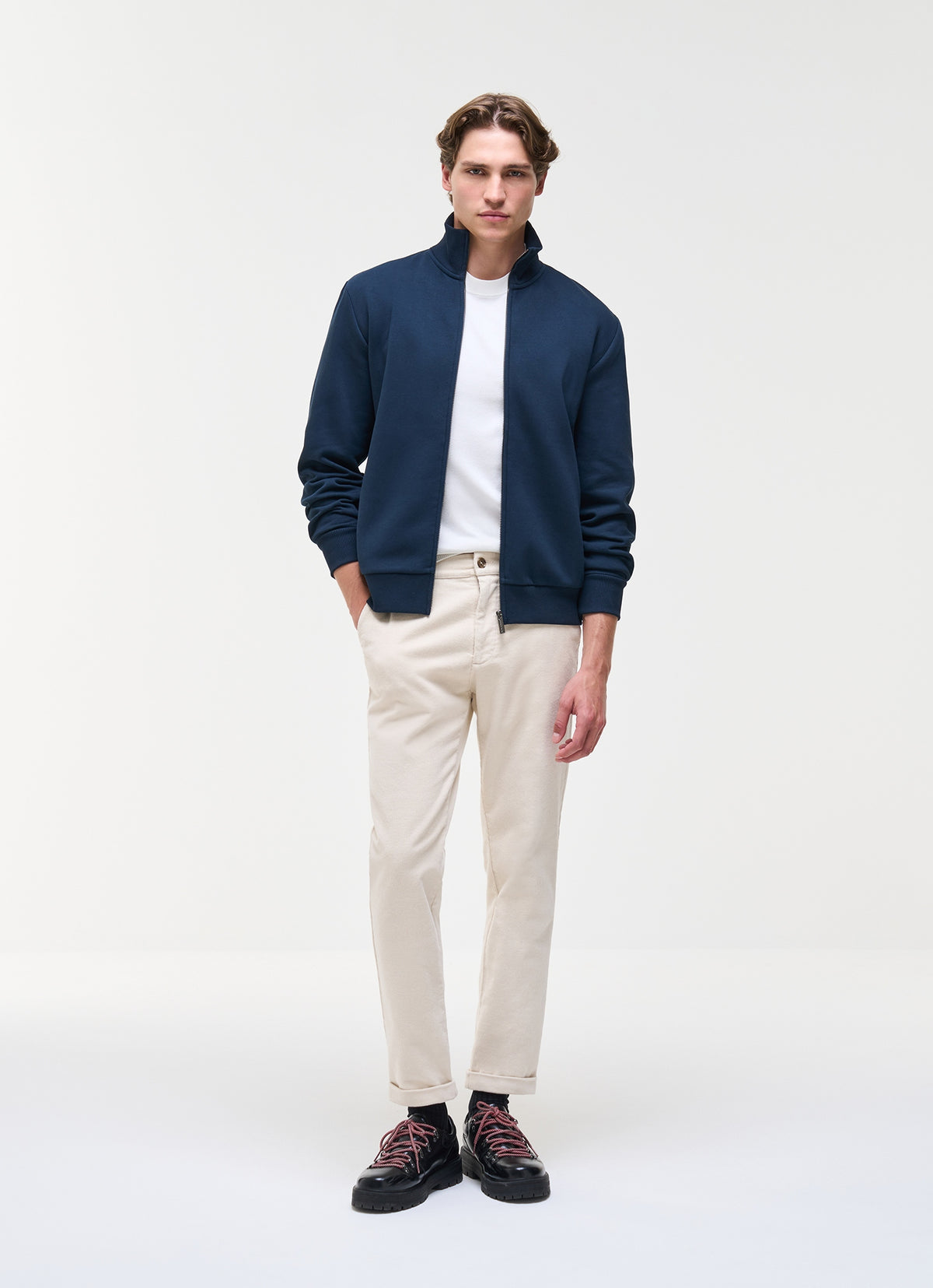 Felpa full zip in cotone 62000003R 68 COLMAR