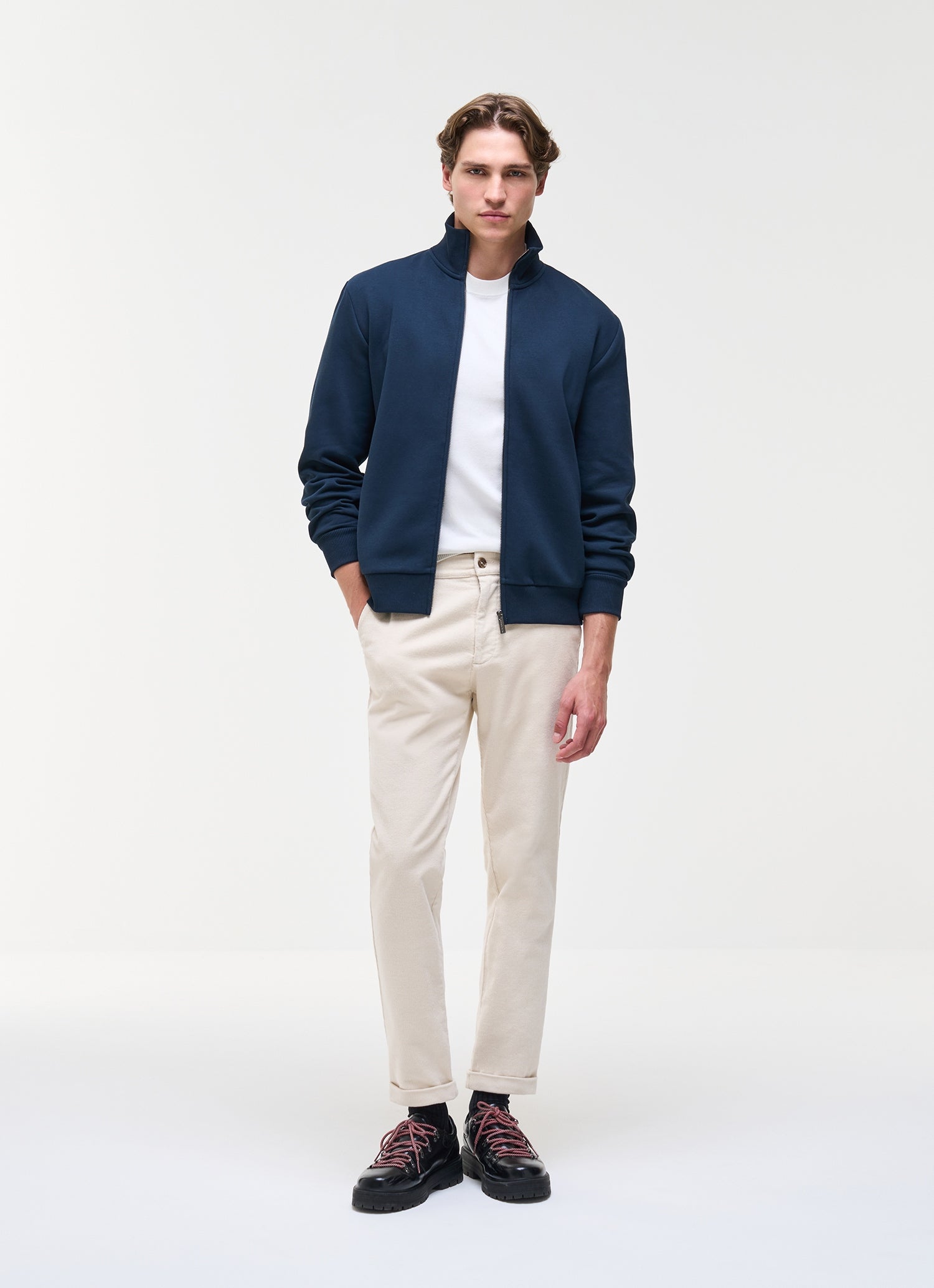 Felpa full zip in cotone 62000003R 68 COLMAR