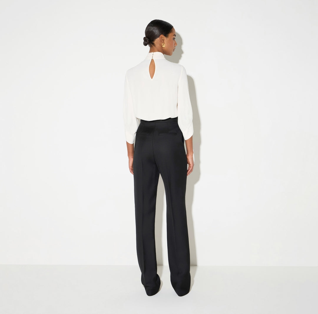 Blusa in georgette con cravattino<BR/> CA17866E2 E84 ELISABETTA FRANCHI