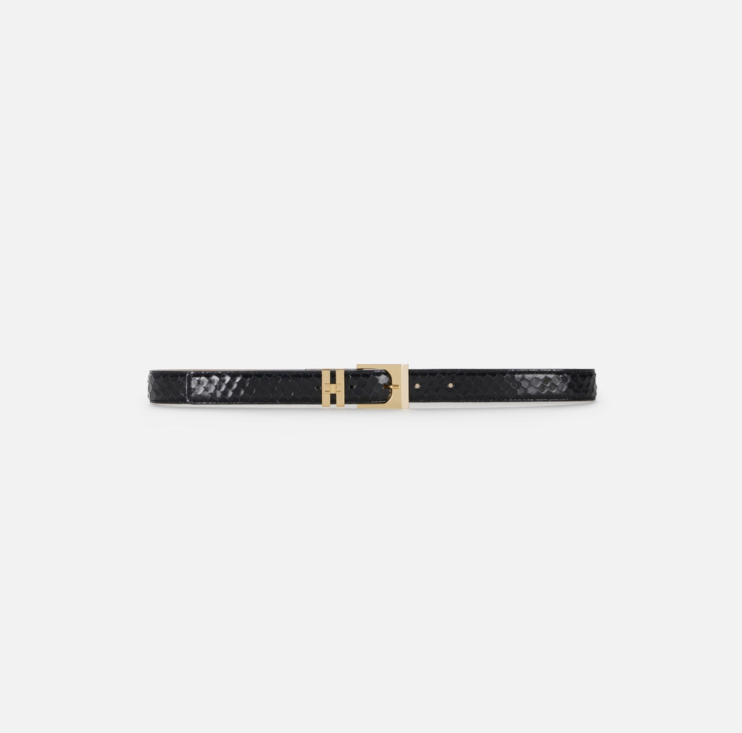 Cintura in pelle con trama a squame CT63S67E2 110 ELISABETTA FRANCHI