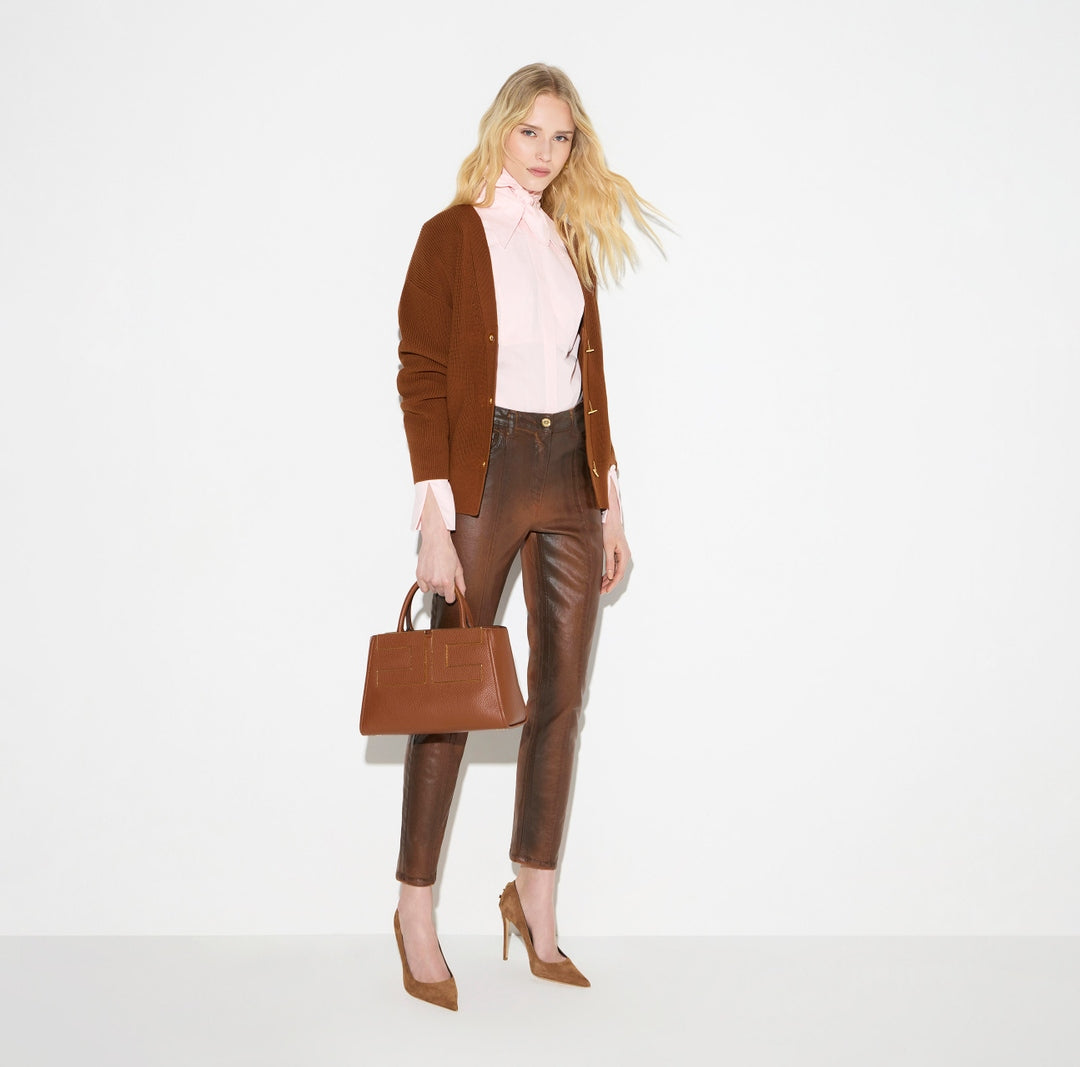 Cardigan in maglia con bottoni gioiello MK01S66E2 FK3 ELISABETTA FRANCHI