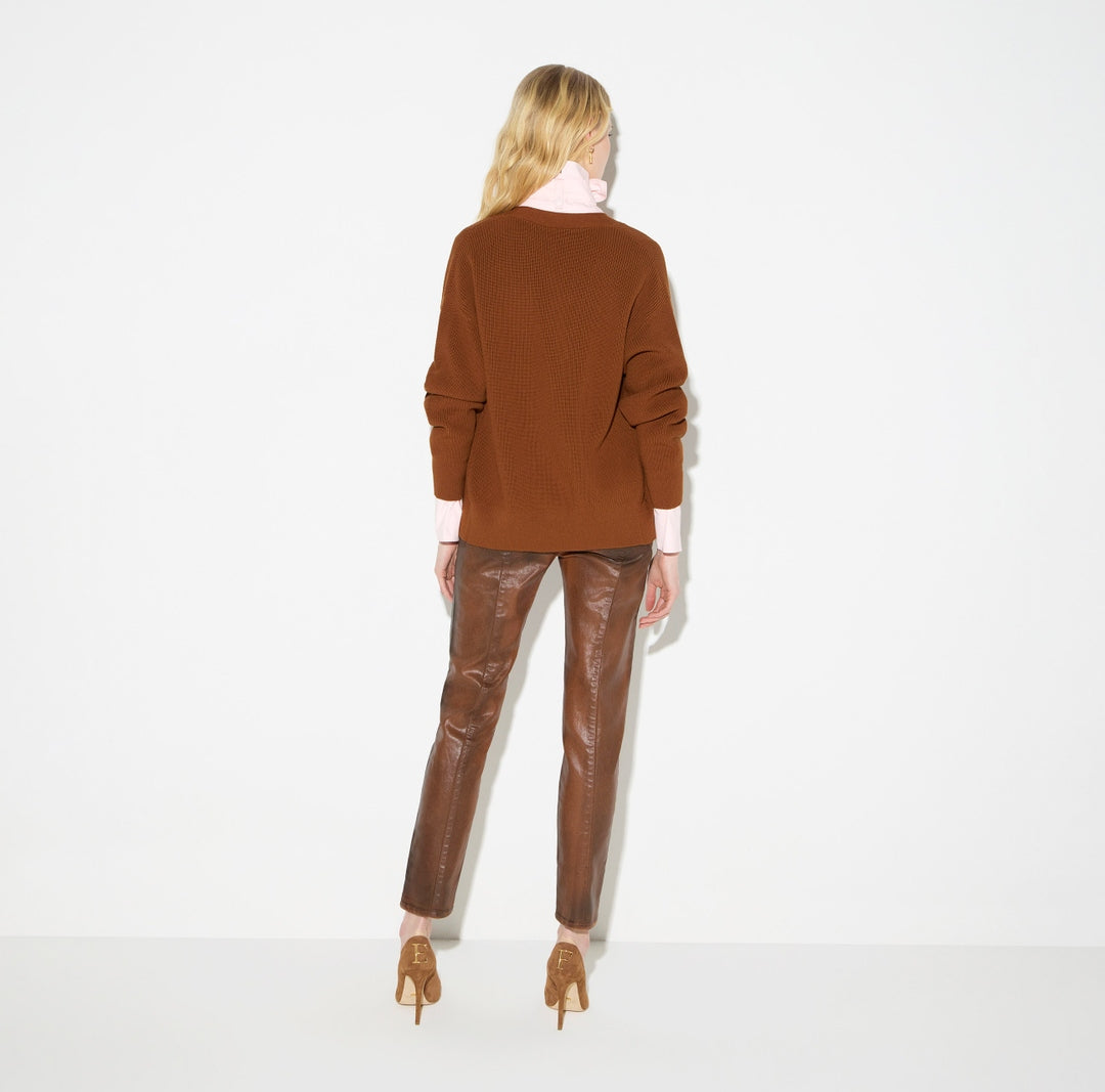 Cardigan in maglia con bottoni gioiello MK01S66E2 FK3 ELISABETTA FRANCHI