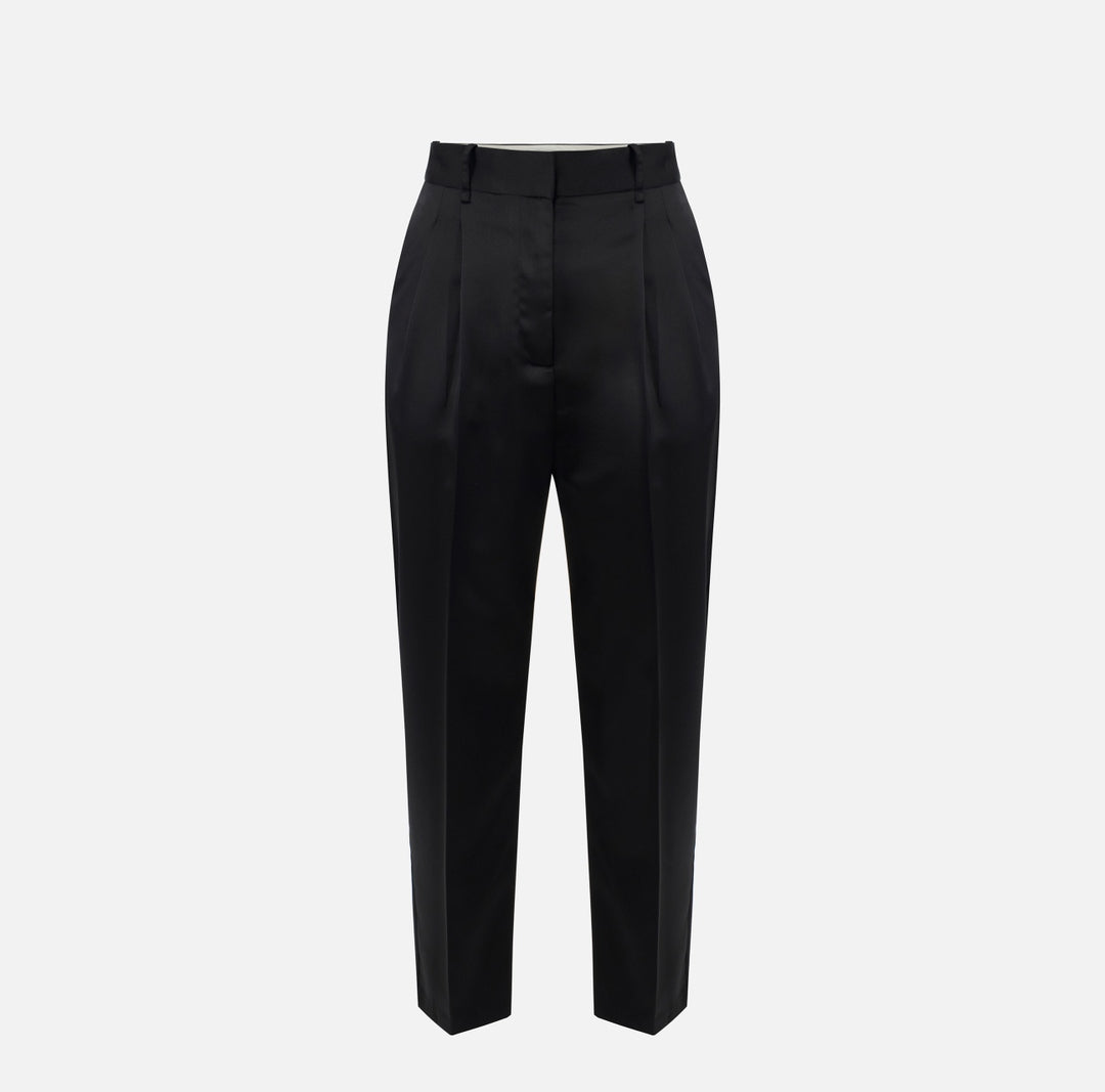 Pantaloni in raso stretch PA20366E2 110 ELISABETTA FRANCHI