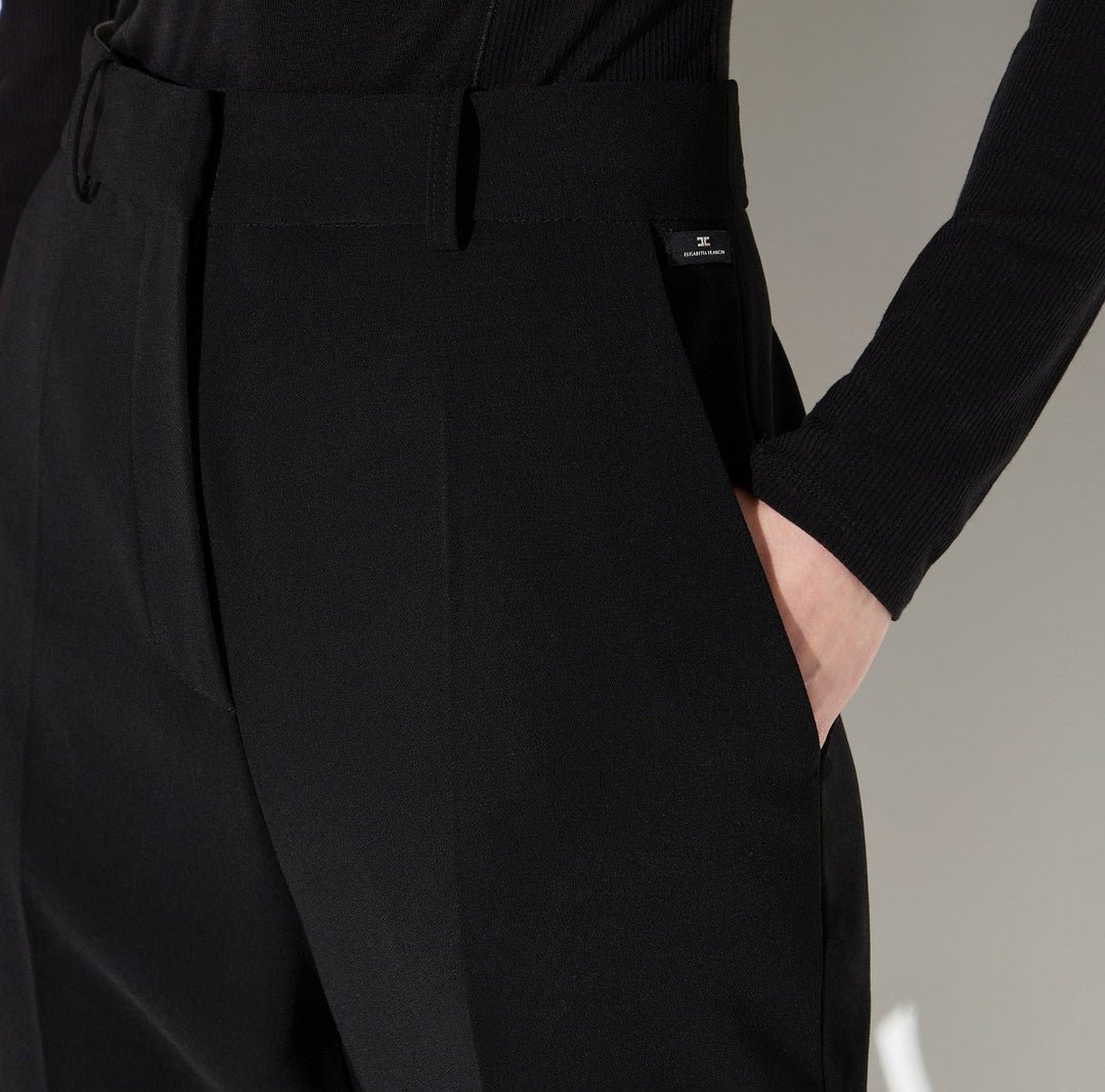 Pantaloni in crêpe leggero PA20966E2 110 ELISABETTA FRANCHI