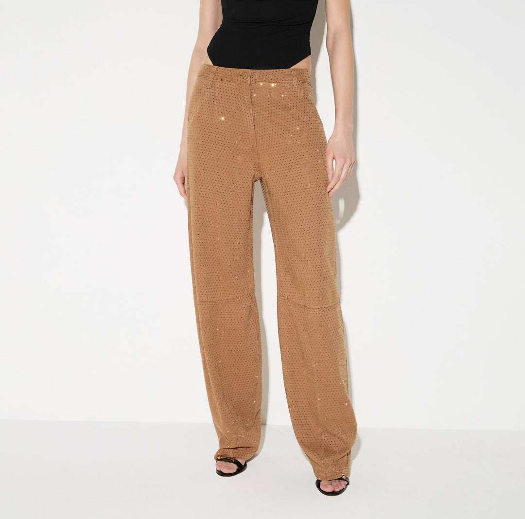 Jeans balloon in denim con strass<BR/> PJ16D66E2 AI6 ELISABETTA FRANCHI