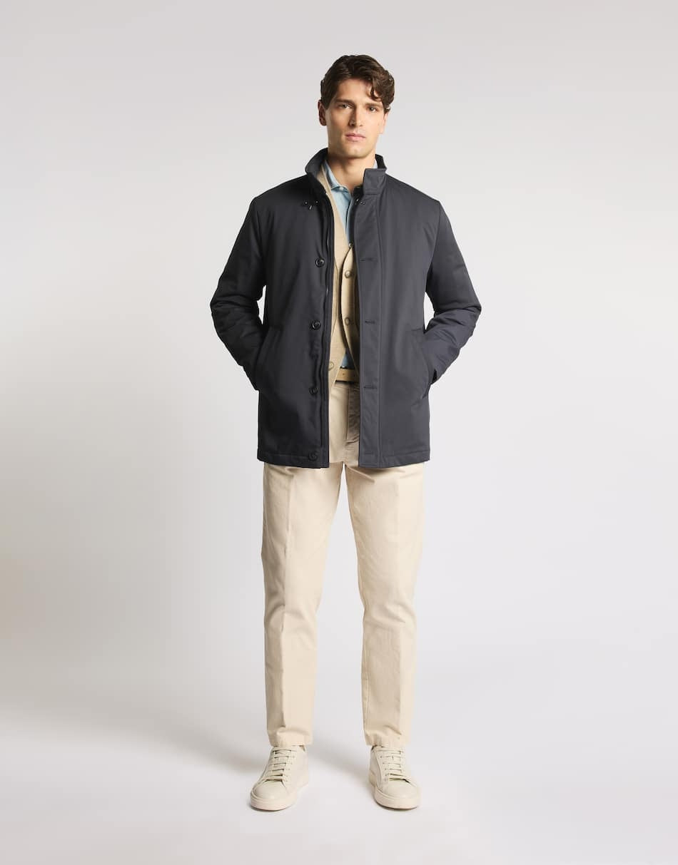 Fay Caban in gabardine tecnico<BR/> NAM13530220XL BU807 FAY