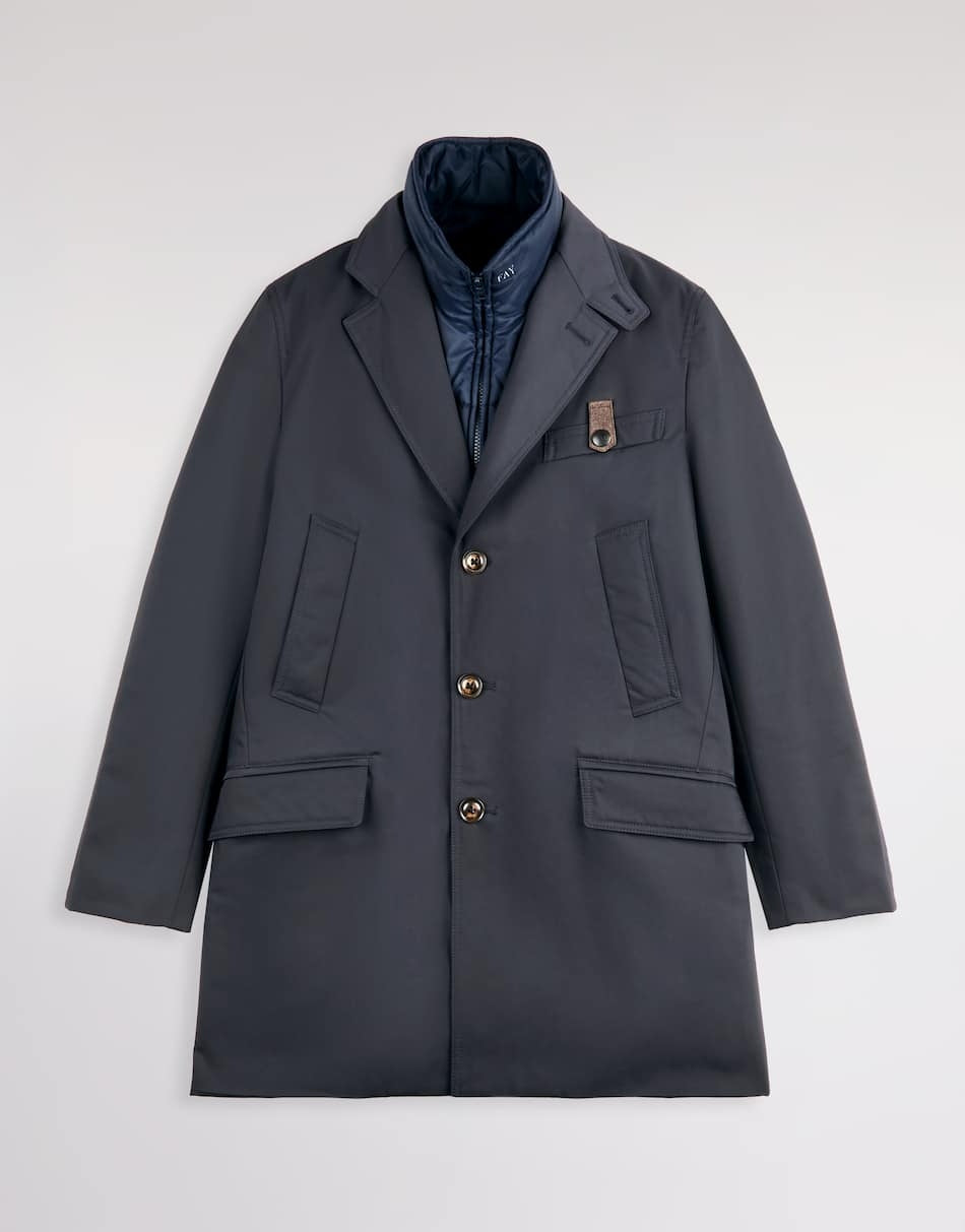 Driving Coat Double in gabardine tecnico NAM53530500XL BU807 FAY