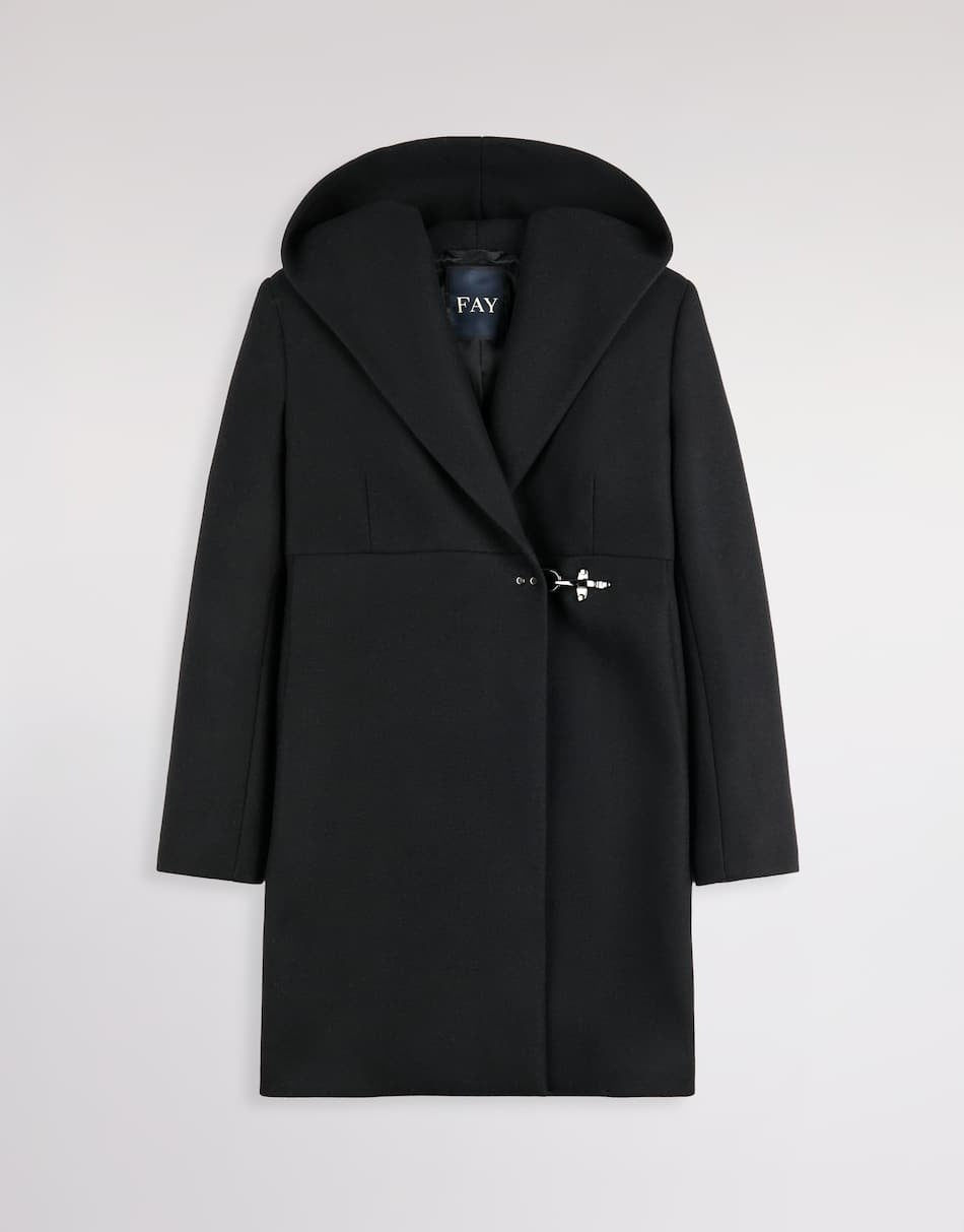 Cappotto in panno garzato di lana e cashmere<BR/> NAW54533110YM VB999 FAY