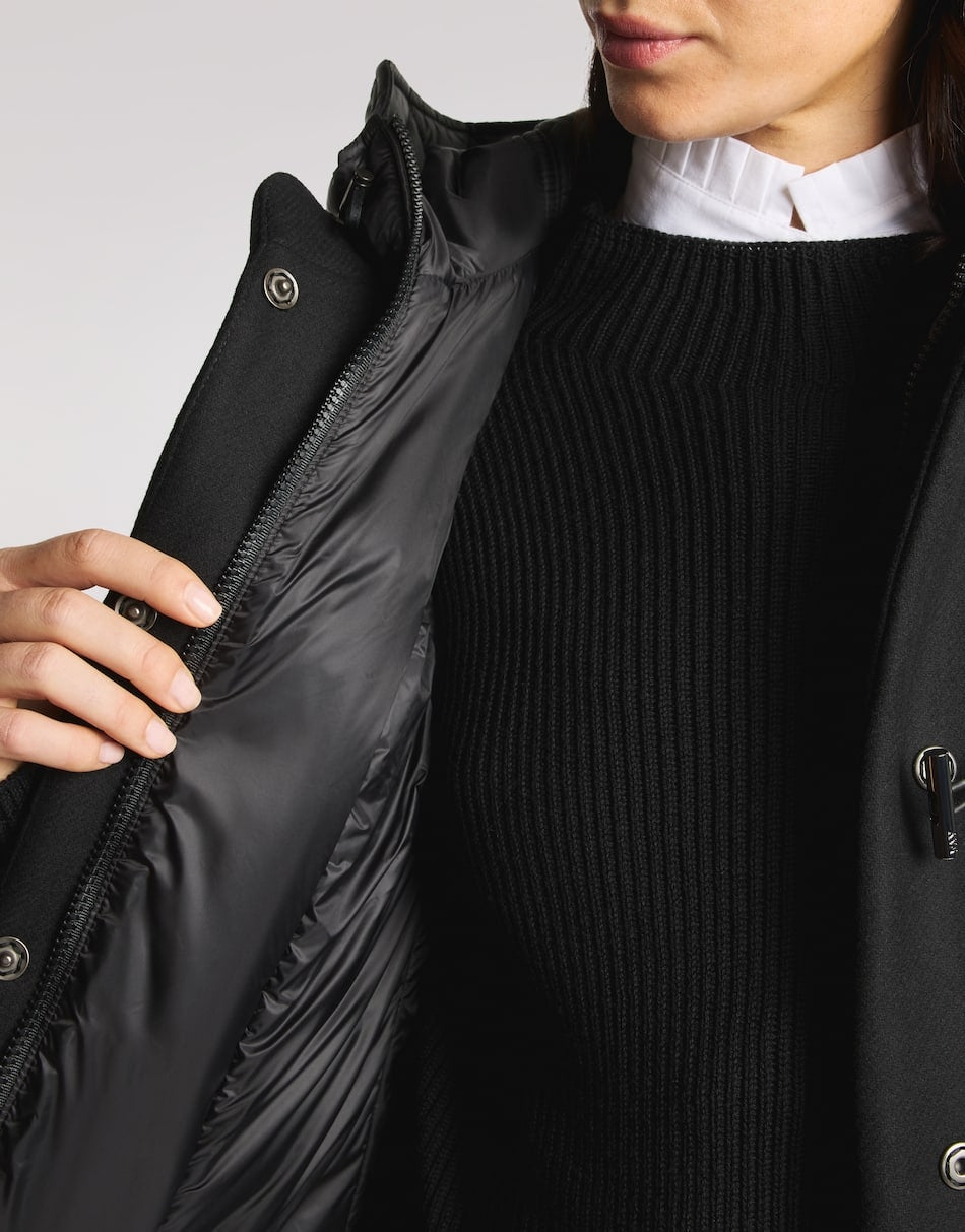 Toggle Coat in panno garzato di lana e cashmere<BR/> NAW59533430YM VB999 FAY