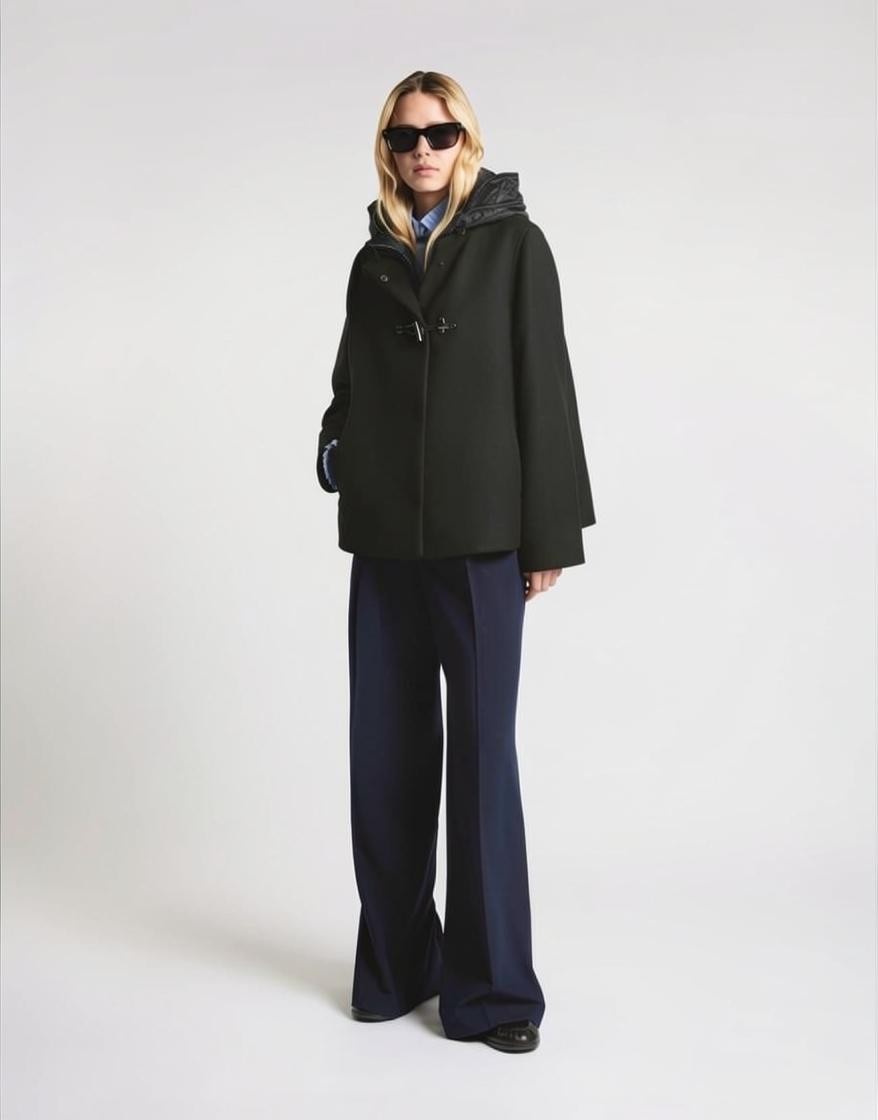 Cappa Toggle Coat in panno garzato di lana e cashmere NAW59533730YM VB999 FAY