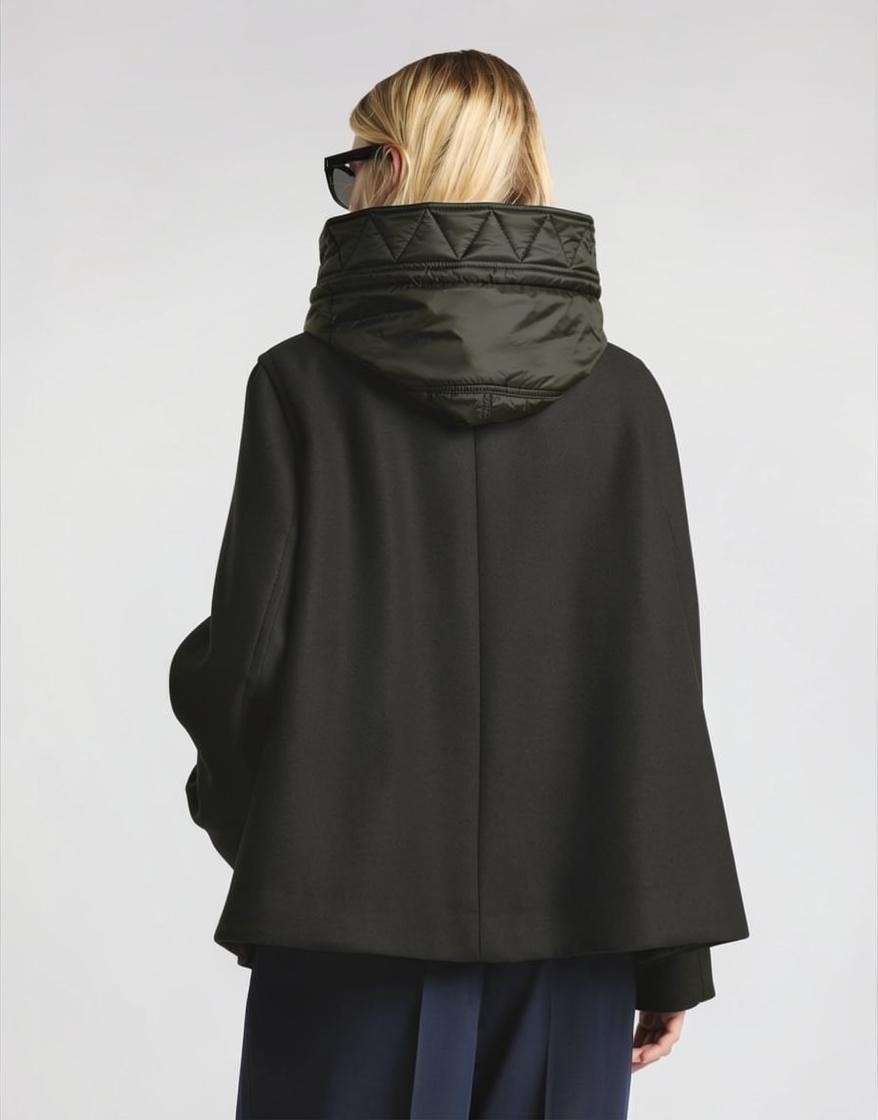 Cappa Toggle Coat in panno garzato di lana e cashmere NAW59533730YM VB999 FAY