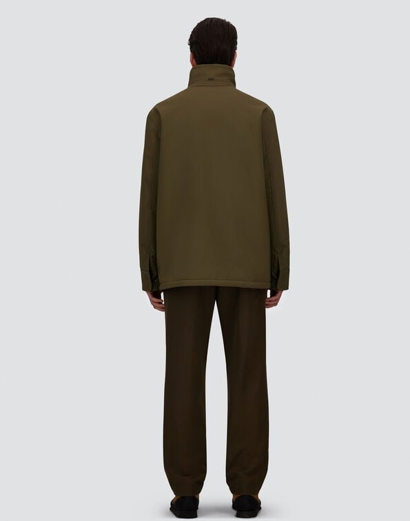 CAPPOTTO CORTO IN TWILL OPACO E FLANELLA TOCCO CASHMERE GC000121U12923 7730 HERNO