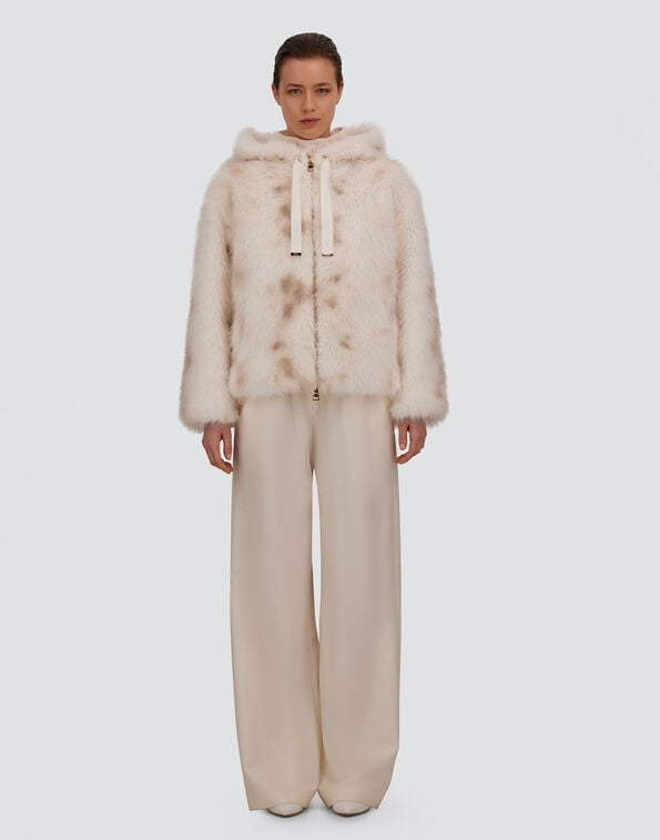 GIACCA IN TOCCO PELLICCIA EFFETTO LINCE GI000422D12920 1200 HERNO