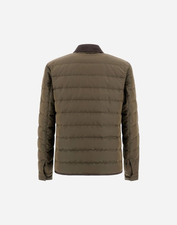 SHACKET IN NYLON EFFETTO CANGIANTE E SUEDE EFFECT<BR/> PI001346U12860 7730 HERNO