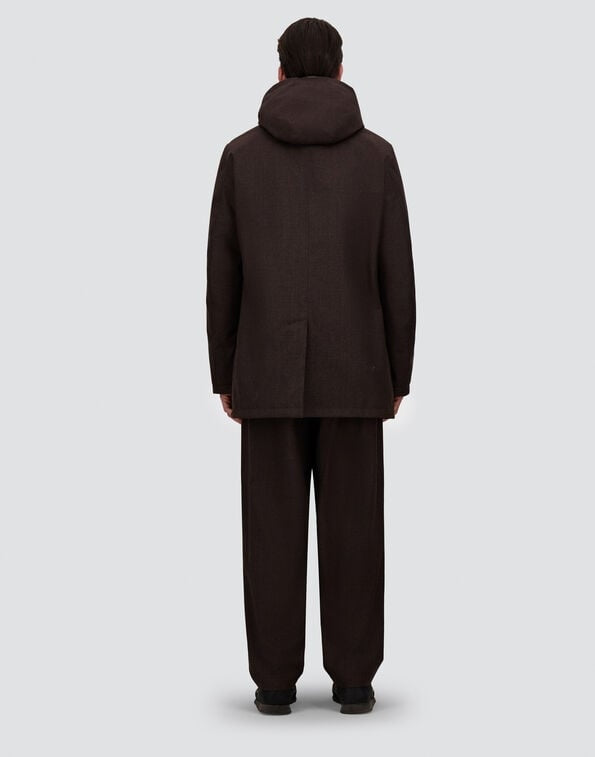 GIACCONE IN FLANELLA CON MEMBRANA IMPERMEABILE<BR/> PI001380U33498 8800 HERNO