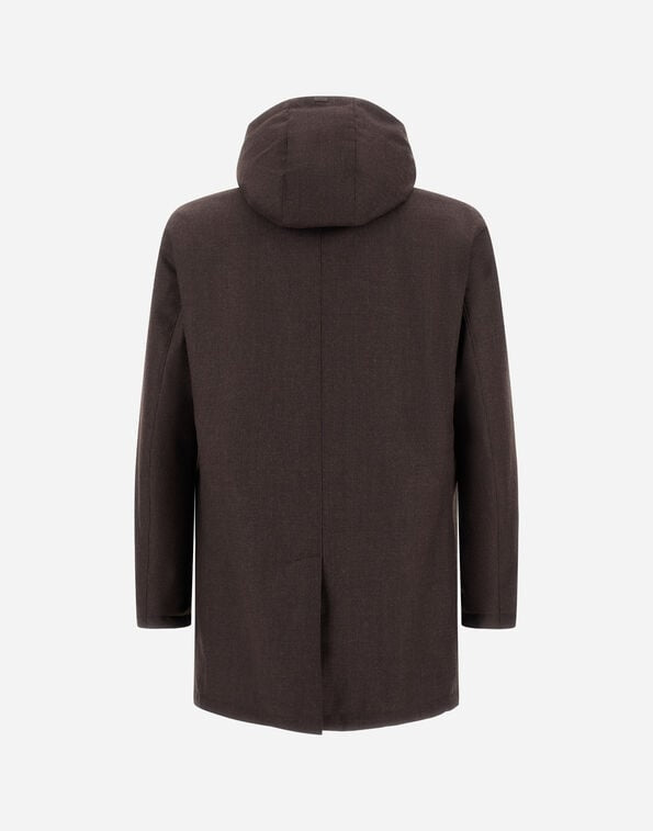 GIACCONE IN FLANELLA CON MEMBRANA IMPERMEABILE<BR/> PI001380U33498 8800 HERNO