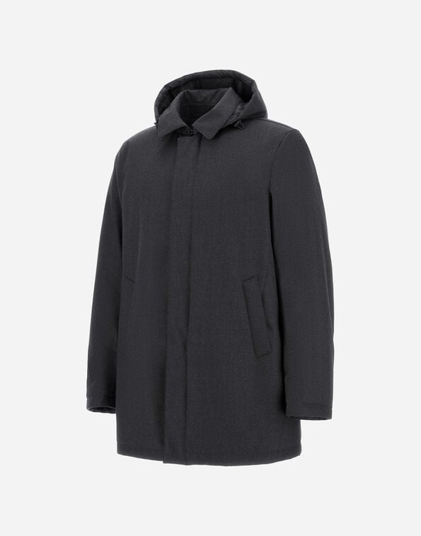 GIACCONE IN FLANELLA CON MEMBRANA IMPERMEABILE<BR/> PI001380U33498 9487 HERNO