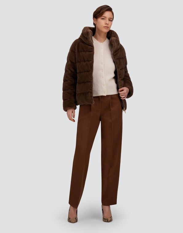 GIACCA IN MELANGE EFFETTO VISONE<BR/> PI002283D12941 8810 HERNO