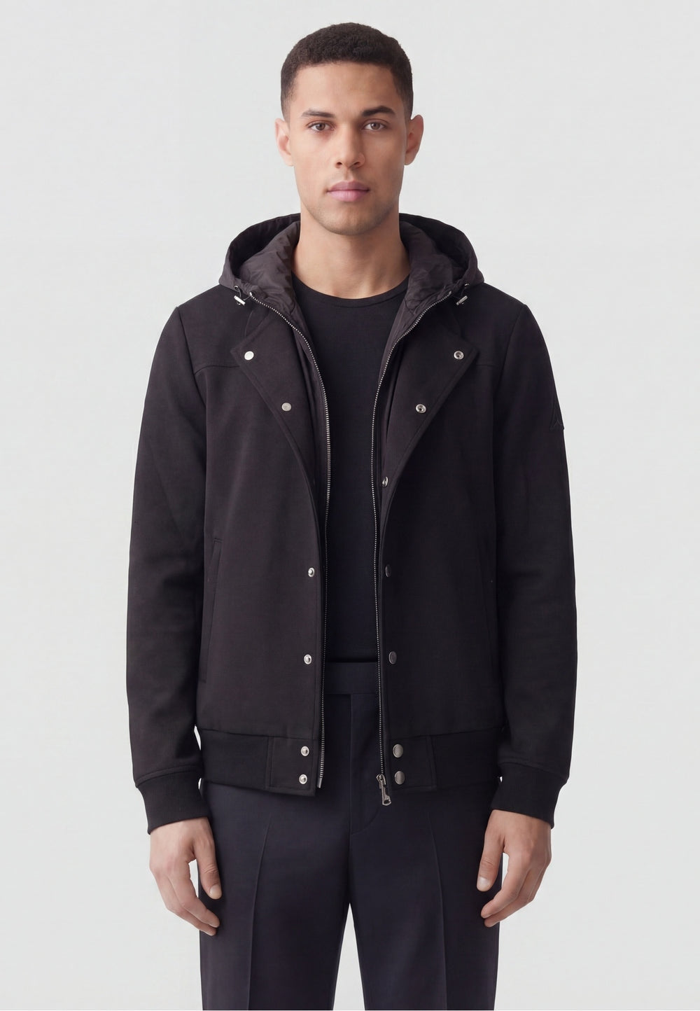 BOMBER PETT. CAPPUCCIO INTERLOCK HE2420005 NERO HESKIMO
