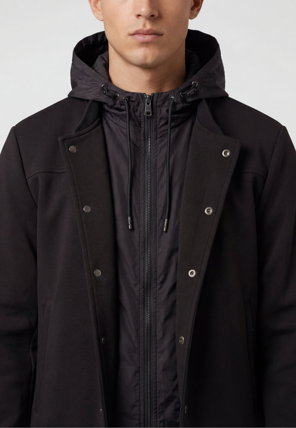 BOMBER PETT. CAPPUCCIO INTERLOCK HE2420005 NERO HESKIMO