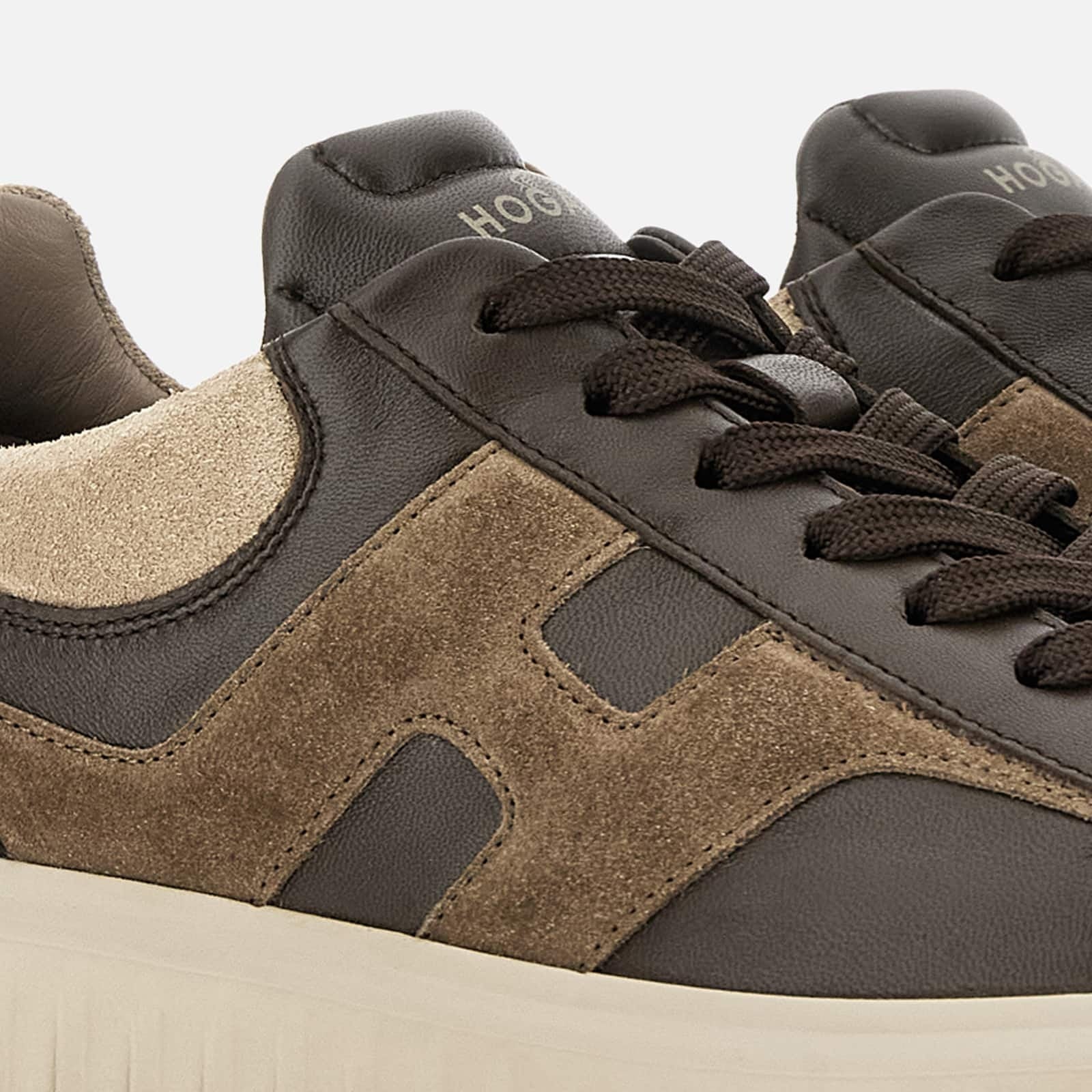 Sneakers Hogan H-Stripes<BR/>Marrone<BR/> HXM6450FE91N1 M760Y HOGAN