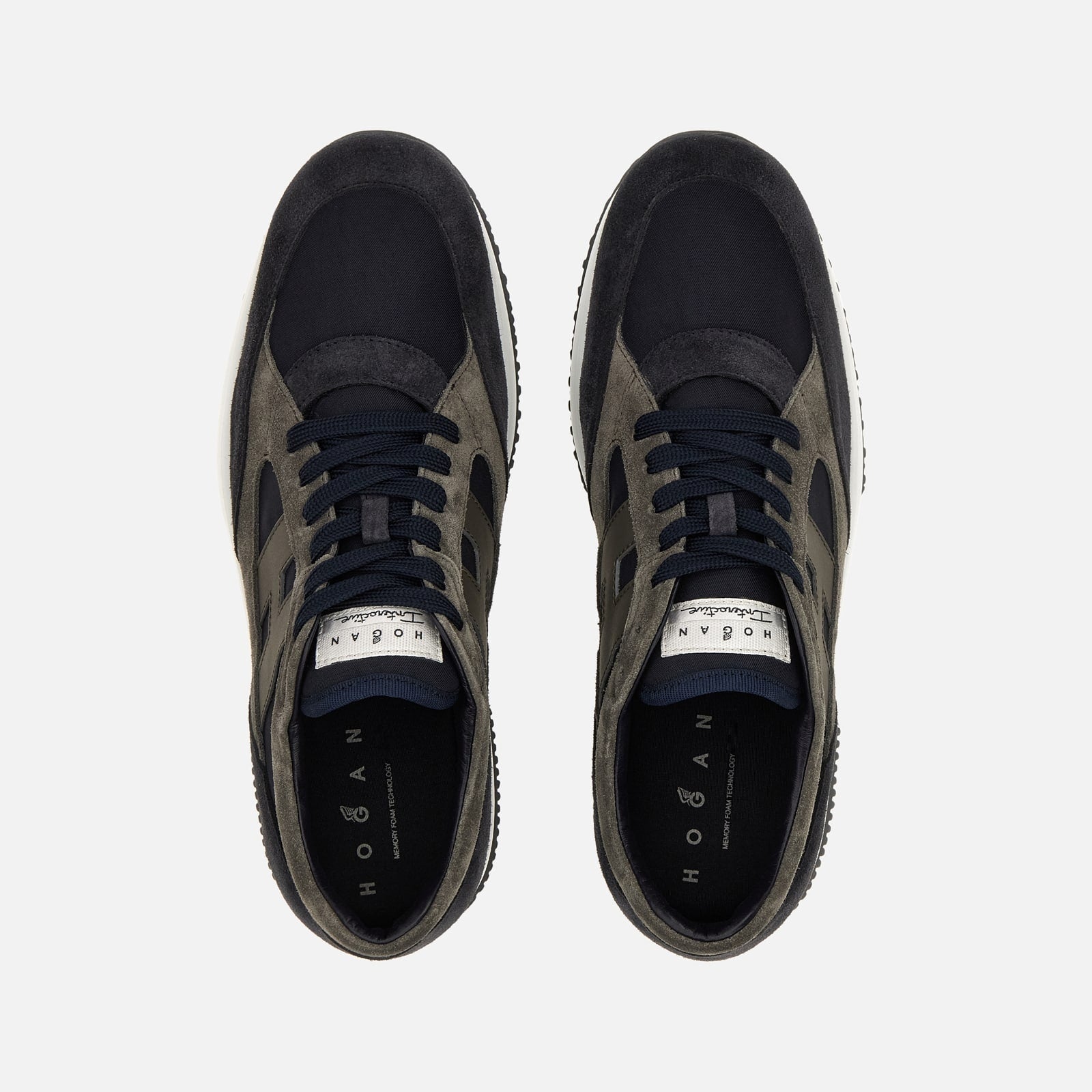 Sneakers Hogan Interactive<BR/>Blu Grigio HXM7130GC80V4 R760V HOGAN