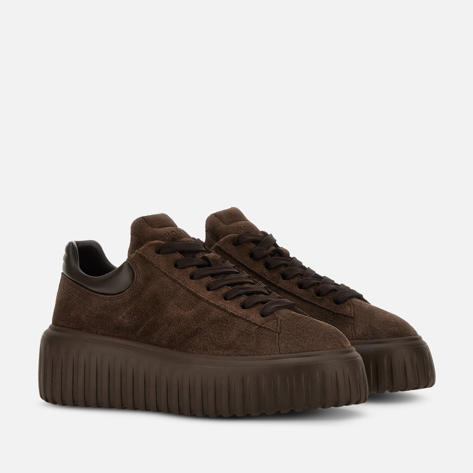 Sneakers Hogan H-Stripes<BR/>Marrone<BR/> HXW6450FC6TPJ Q0UV2 HOGAN