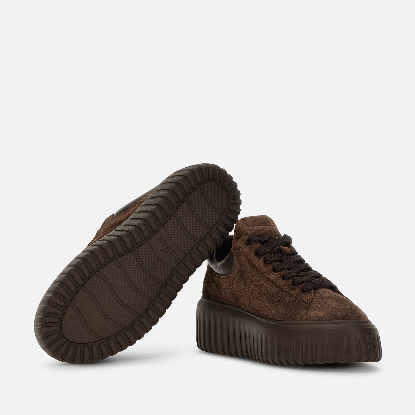 Sneakers Hogan H-Stripes<BR/>Marrone<BR/> HXW6450FC6TPJ Q0UV2 HOGAN
